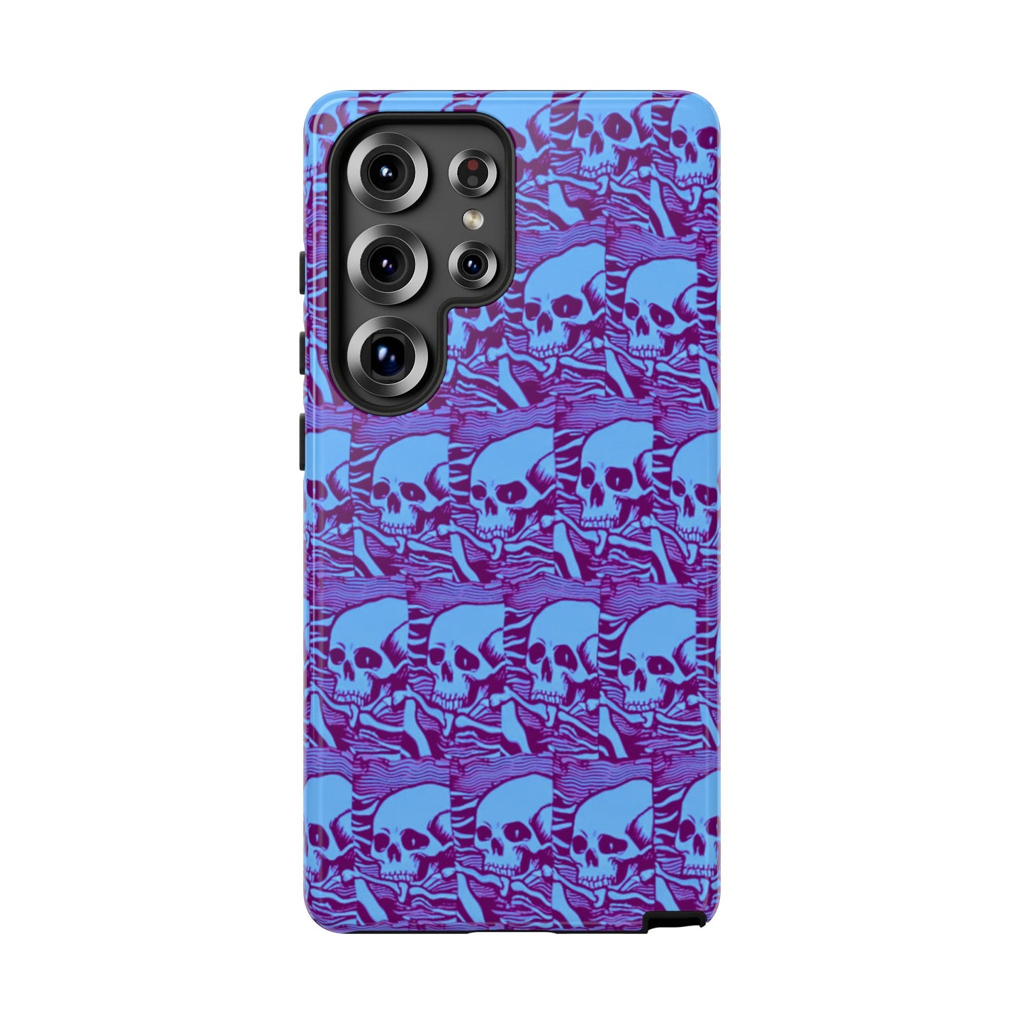 Phone Cases - Cool Blue Pile of Bones