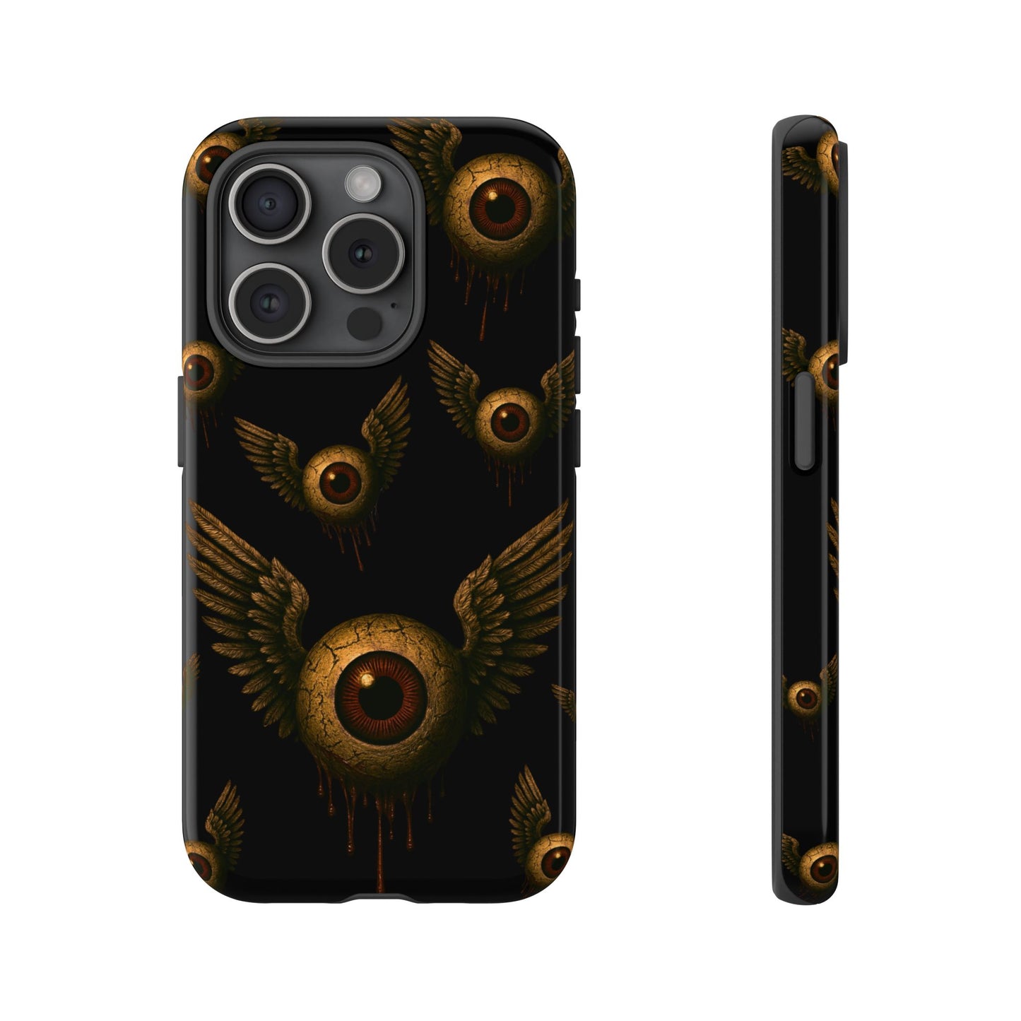WINGS OF THE WATCHER – Impact-Resistant Tough Phone Case for iPhone, Google, & Samsung | NecroGrip