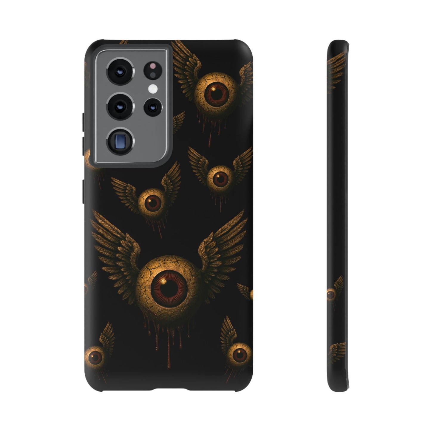 WINGS OF THE WATCHER – Impact-Resistant Tough Phone Case for iPhone, Google, & Samsung | NecroGrip