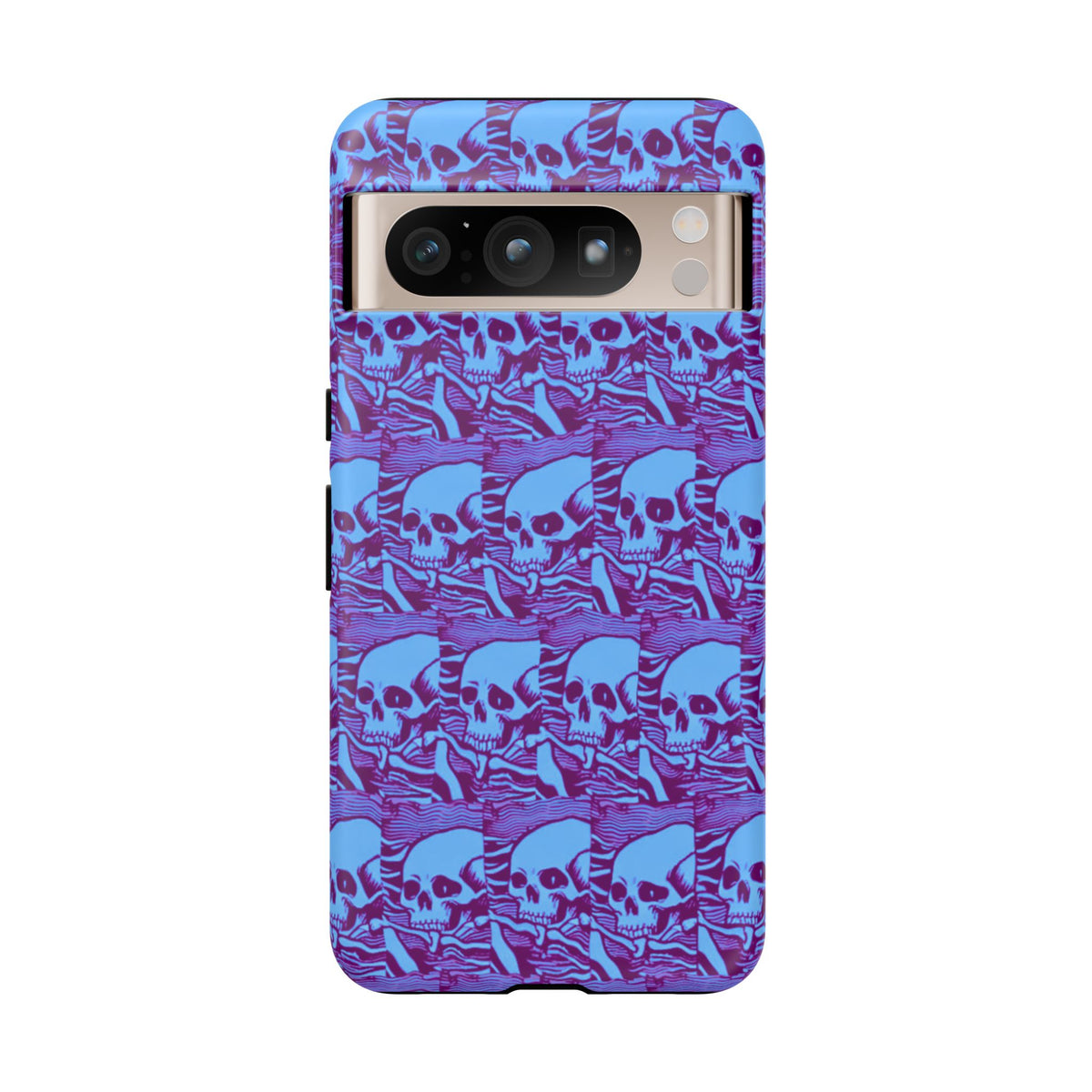 Phone Cases - Cool Blue Pile of Bones - NecroGrip