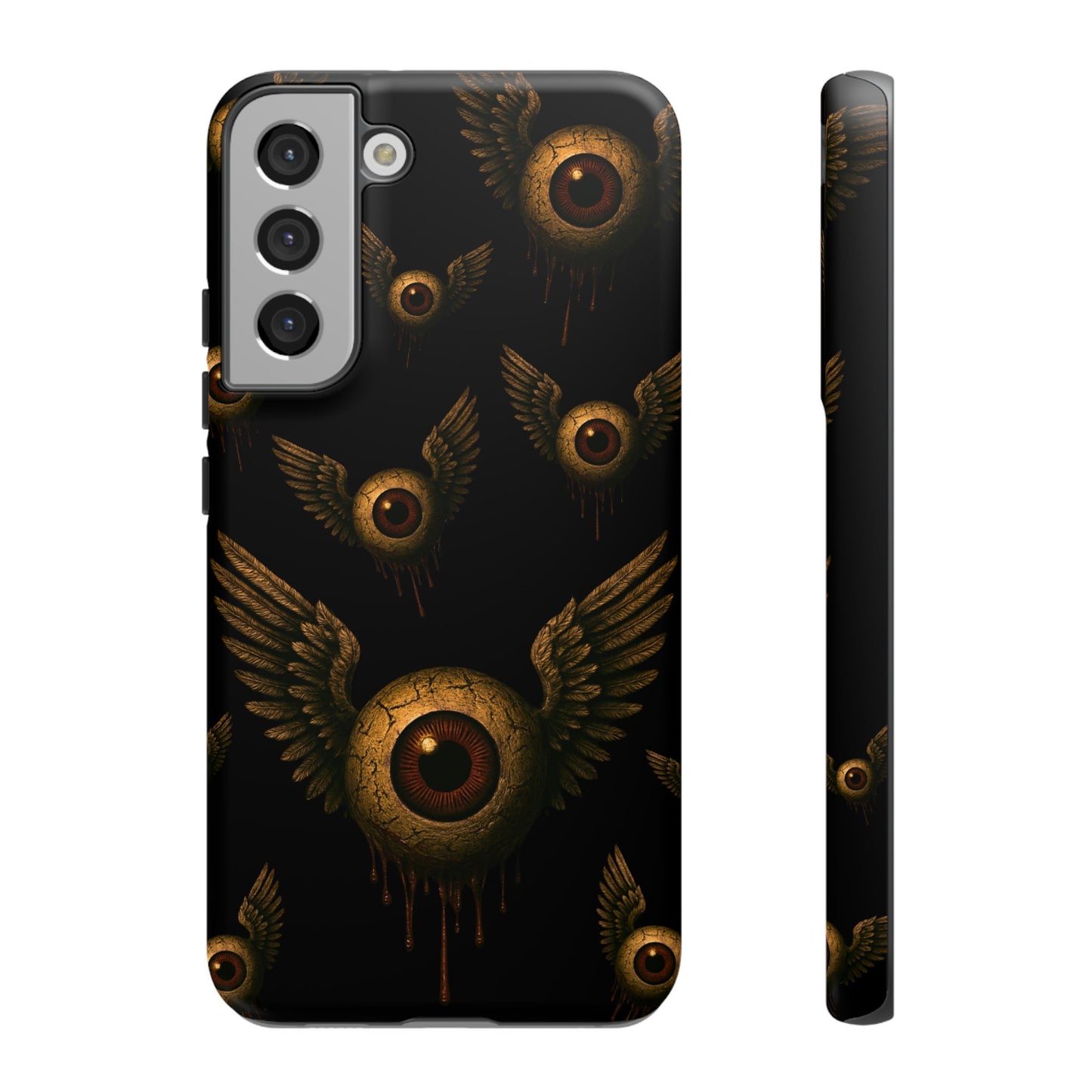 WINGS OF THE WATCHER – Impact-Resistant Tough Phone Case for iPhone, Google, & Samsung | NecroGrip