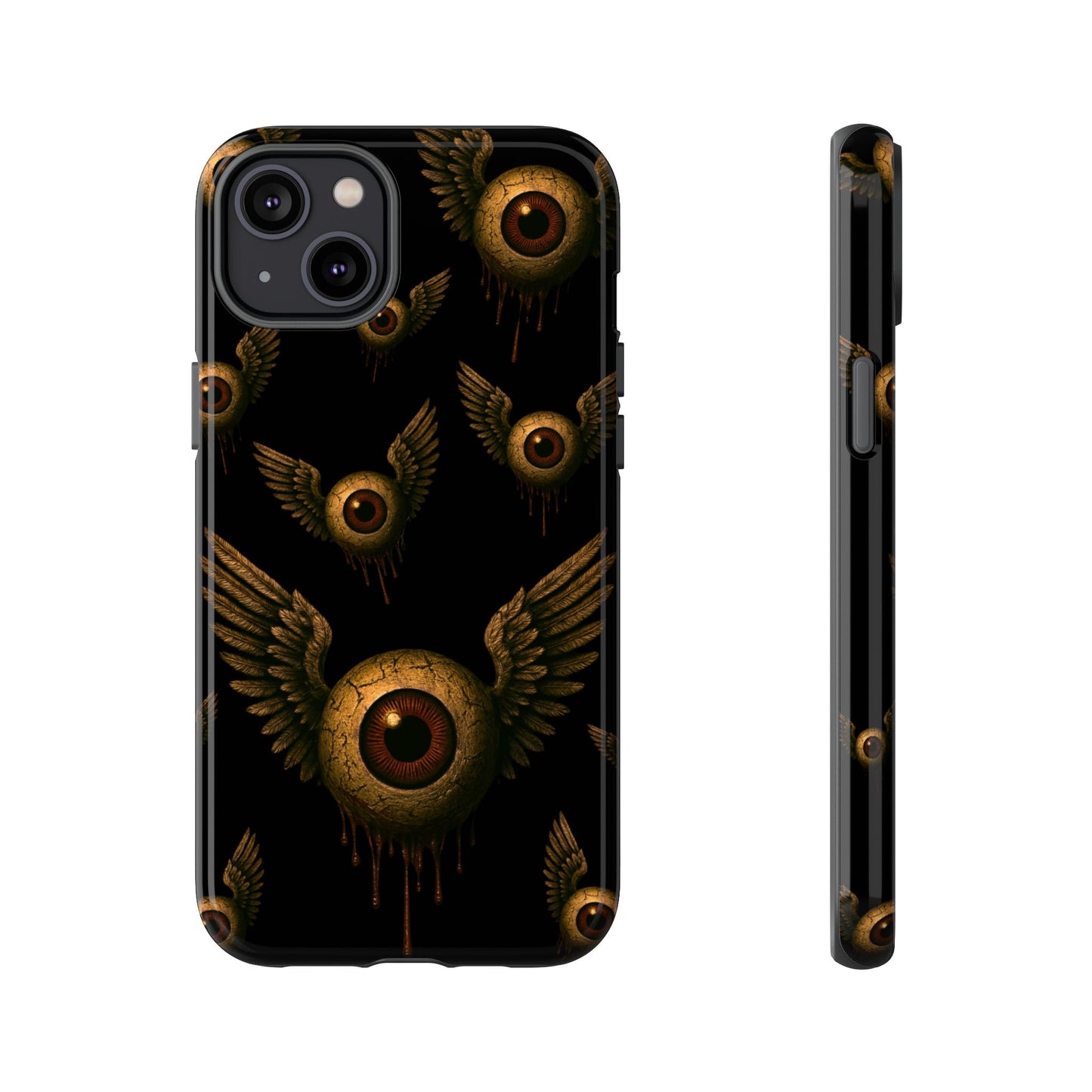 WINGS OF THE WATCHER – Impact-Resistant Tough Phone Case for iPhone, Google, & Samsung | NecroGrip
