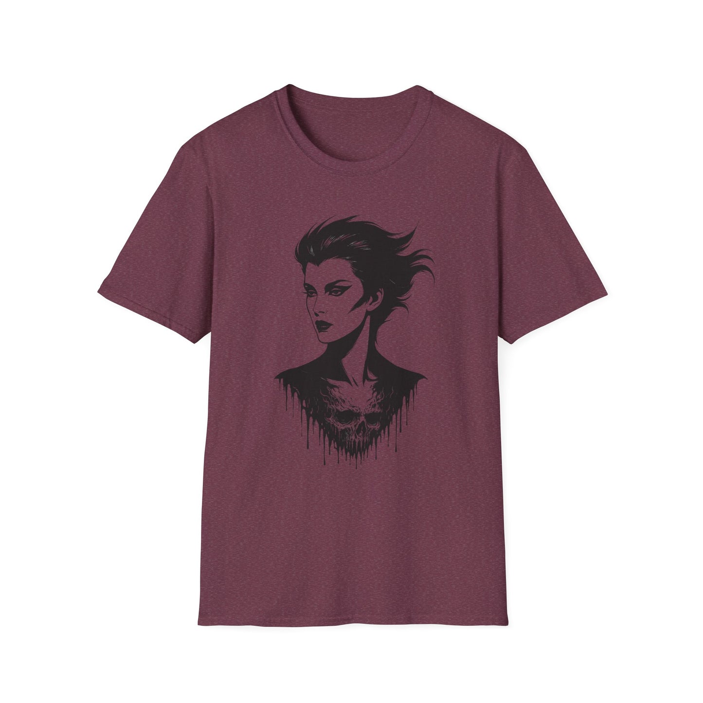Dead Looks – Gothic Femme Skull Drip T-Shirt - NecroGrip