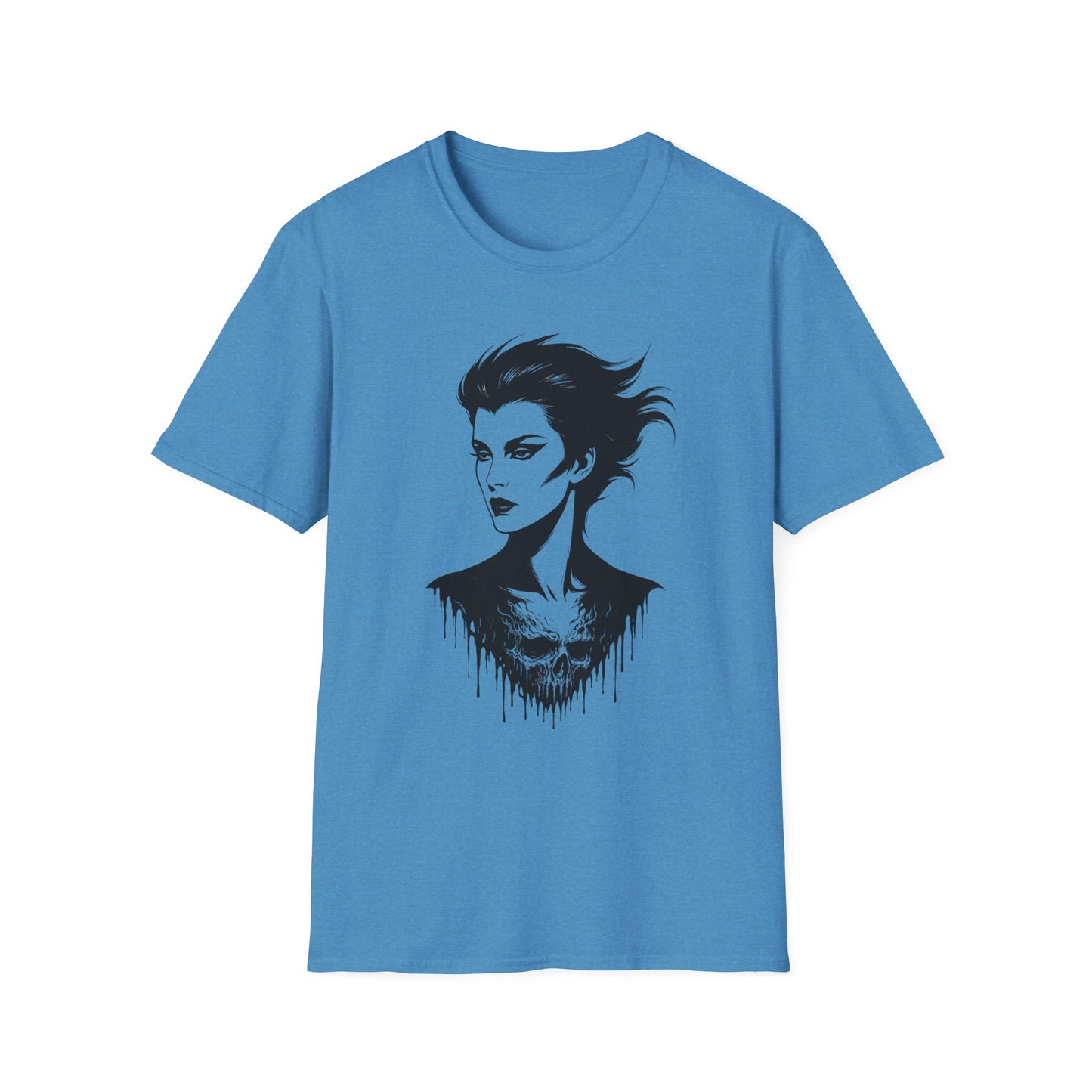 Dead Looks – Gothic Femme Skull Drip T-Shirt - NecroGrip