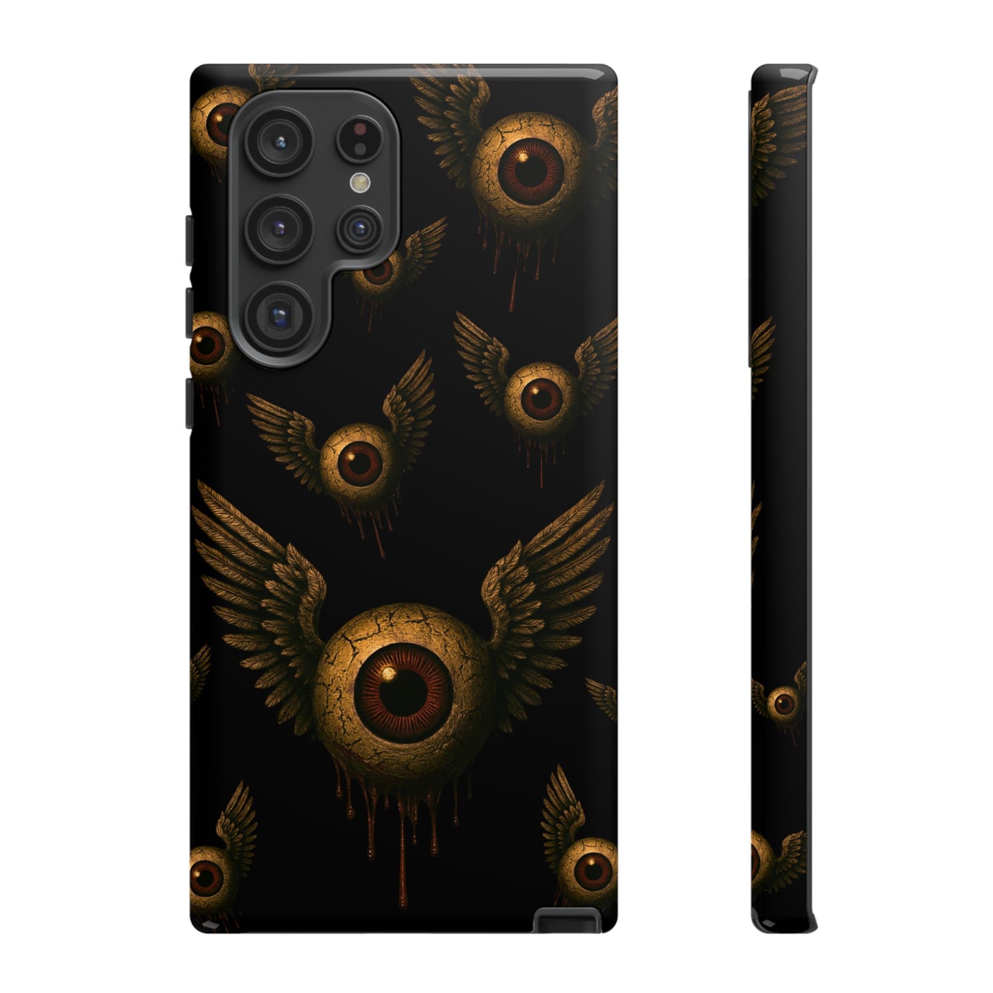 WINGS OF THE WATCHER – Impact-Resistant Tough Phone Case for iPhone, Google, & Samsung | NecroGrip