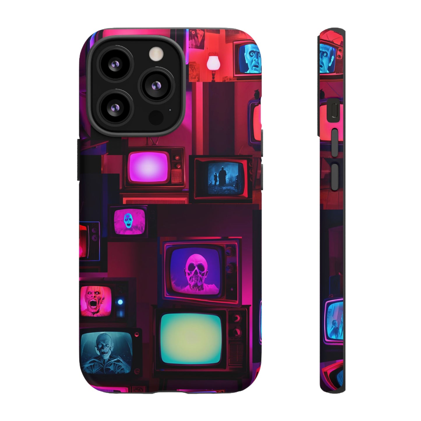 Haunted Broadcast – Glowing Television Tough Case - NecroGrip