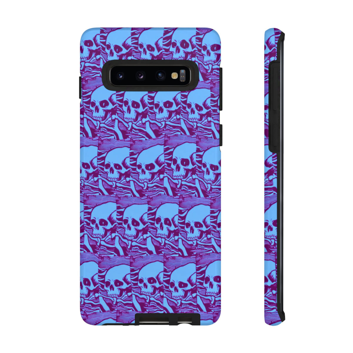 Phone Cases - Cool Blue Pile of Bones - NecroGrip