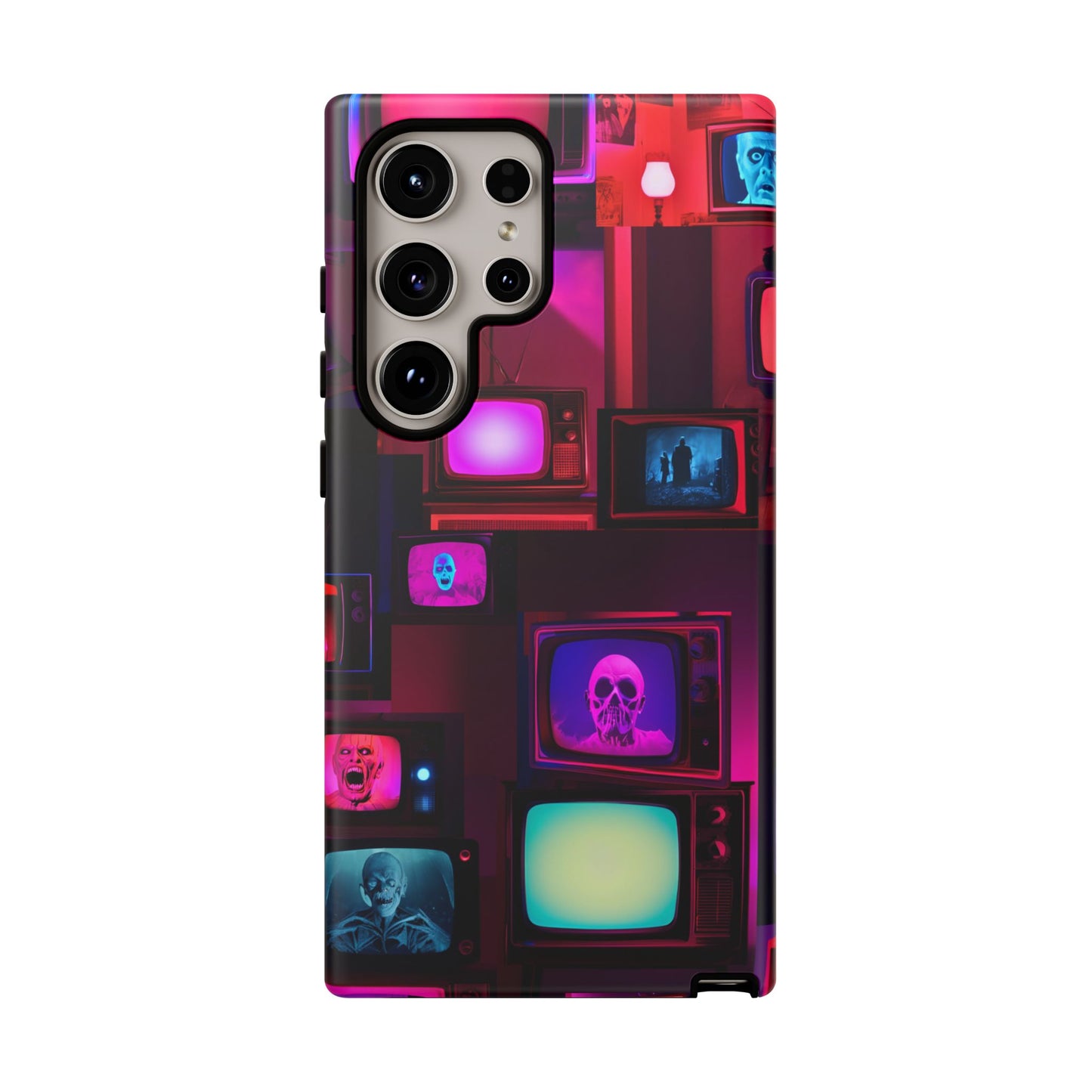 Haunted Broadcast – Glowing Television Tough Case - NecroGrip