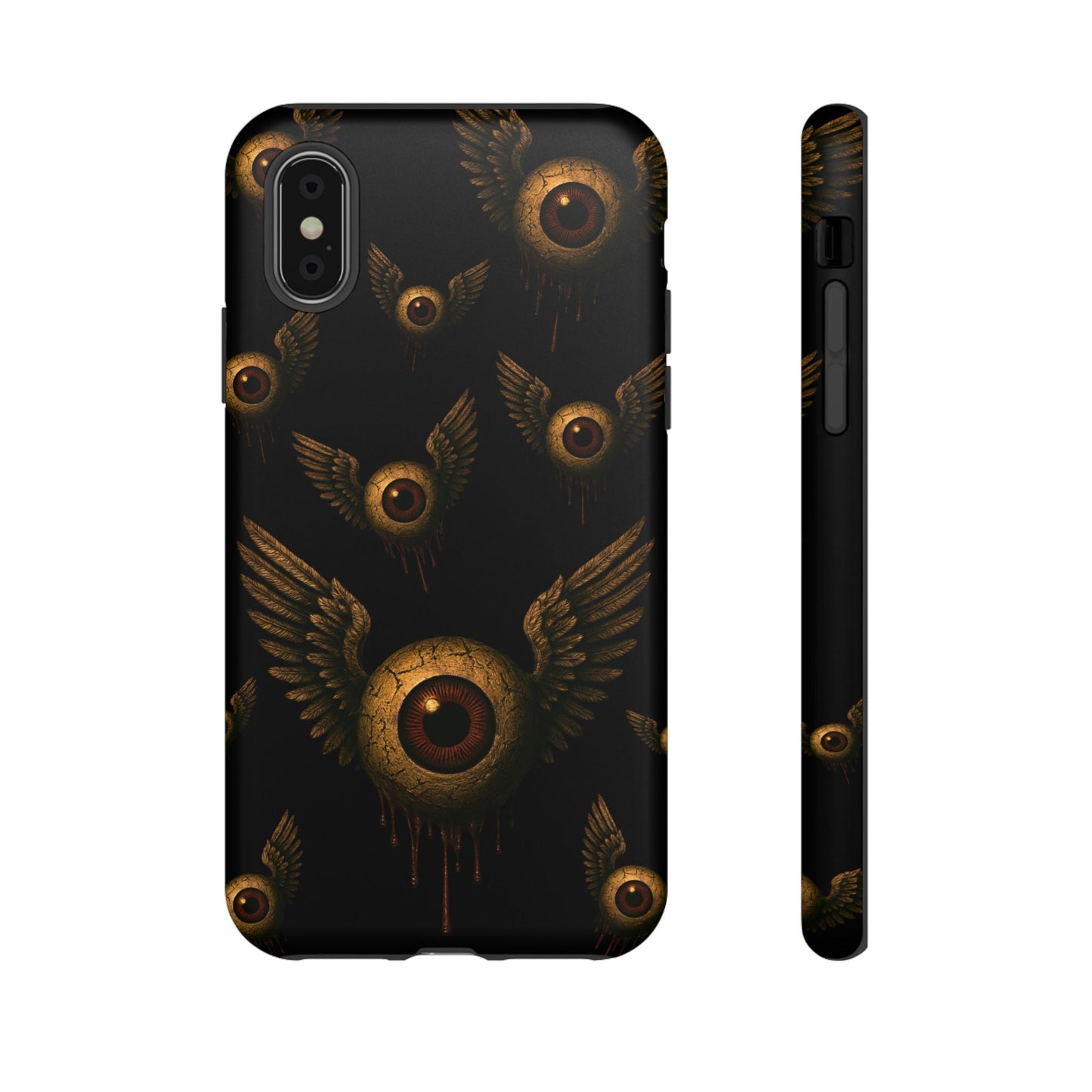 WINGS OF THE WATCHER – Impact-Resistant Tough Phone Case for iPhone, Google, & Samsung | NecroGrip