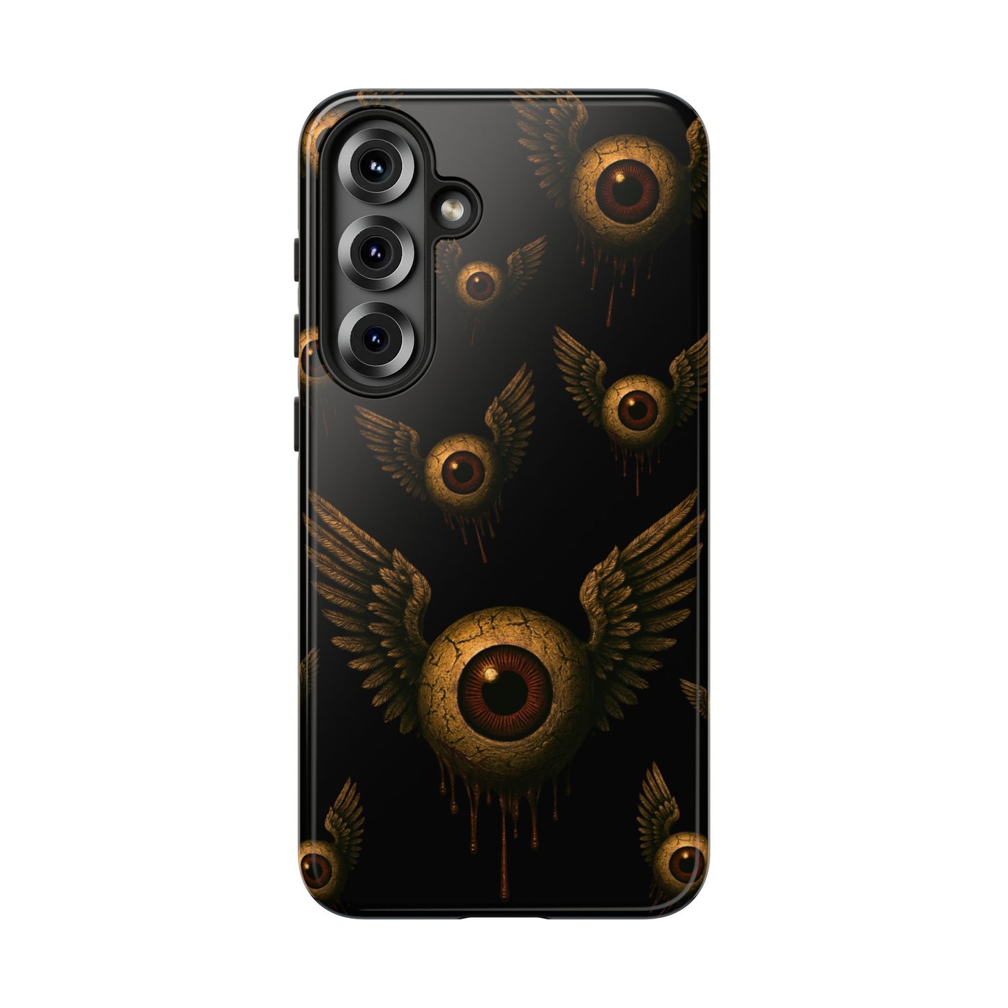 WINGS OF THE WATCHER – Impact-Resistant Tough Phone Case for iPhone, Google, & Samsung | NecroGrip