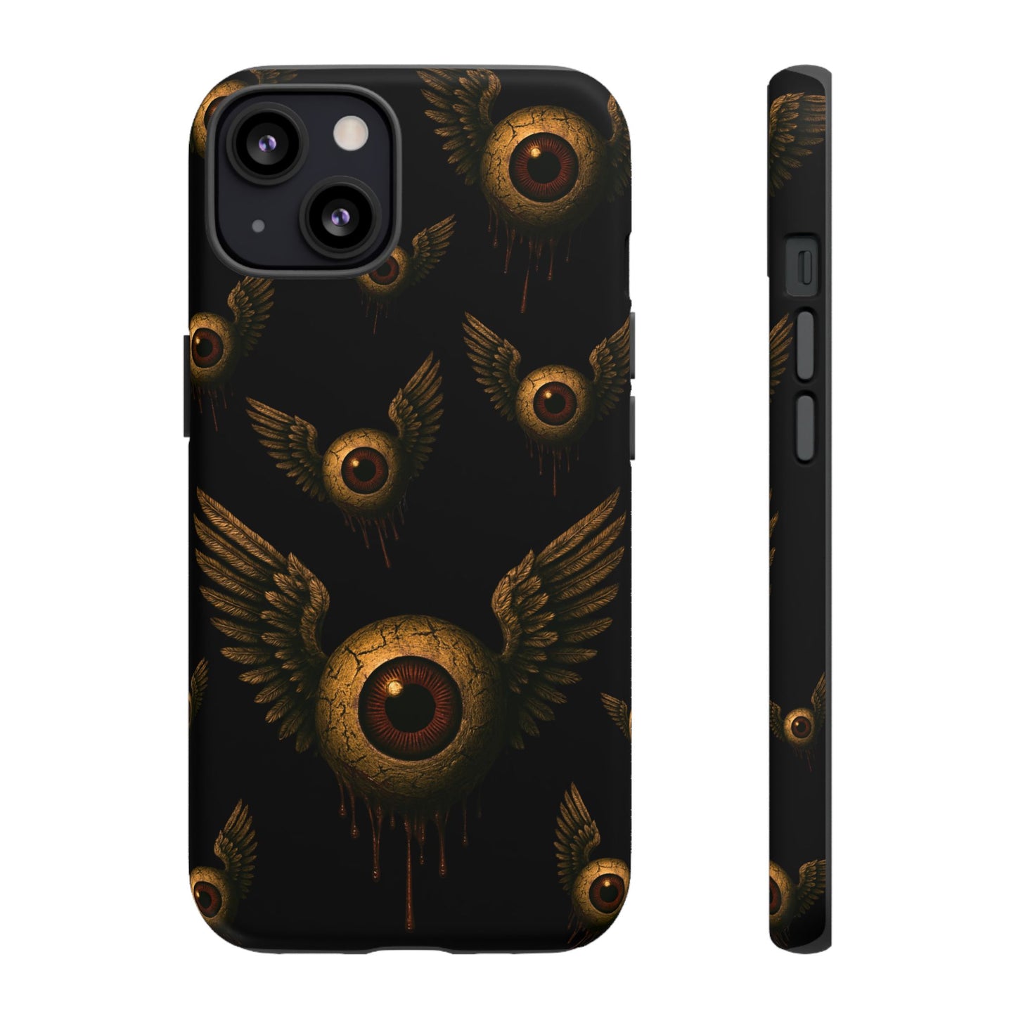 WINGS OF THE WATCHER – Impact-Resistant Tough Phone Case for iPhone, Google, & Samsung | NecroGrip