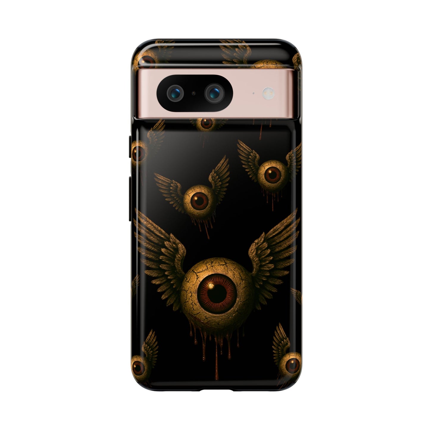 WINGS OF THE WATCHER – Impact-Resistant Tough Phone Case for iPhone, Google, & Samsung | NecroGrip