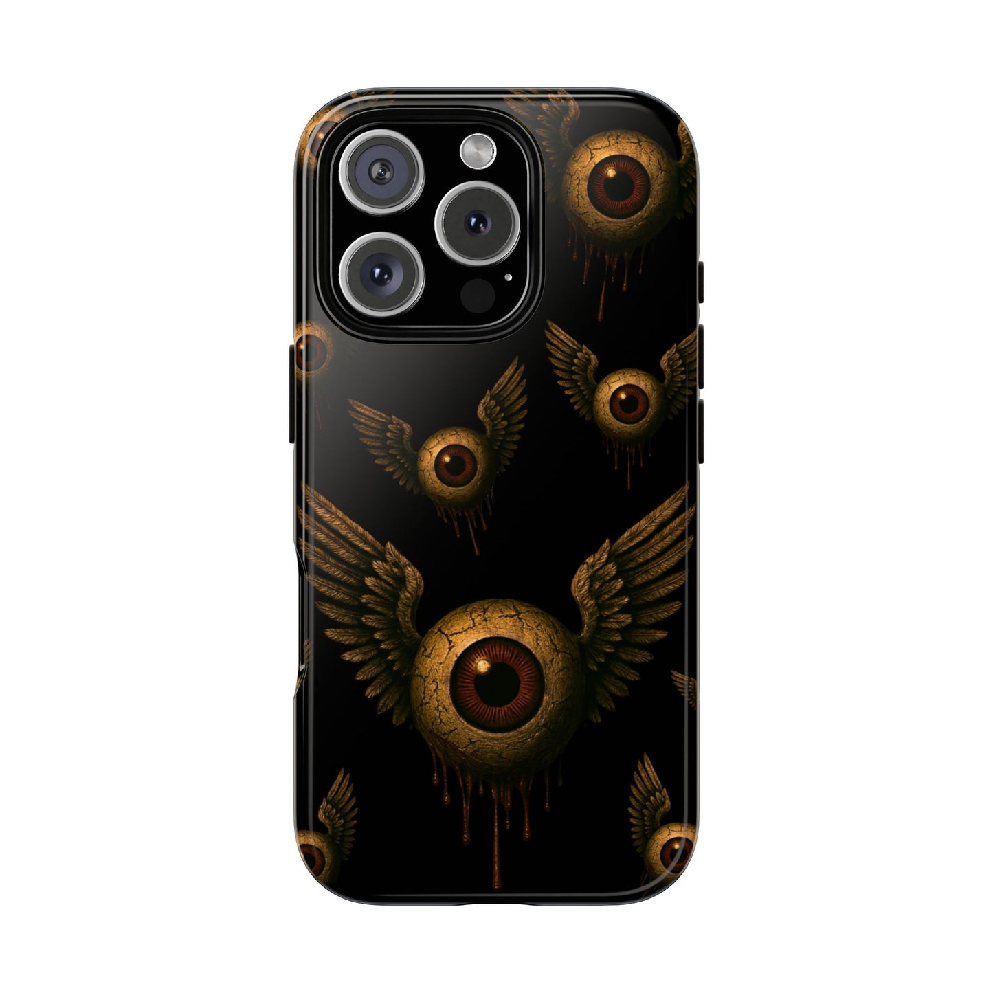 WINGS OF THE WATCHER – Impact-Resistant Tough Phone Case for iPhone, Google, & Samsung | NecroGrip