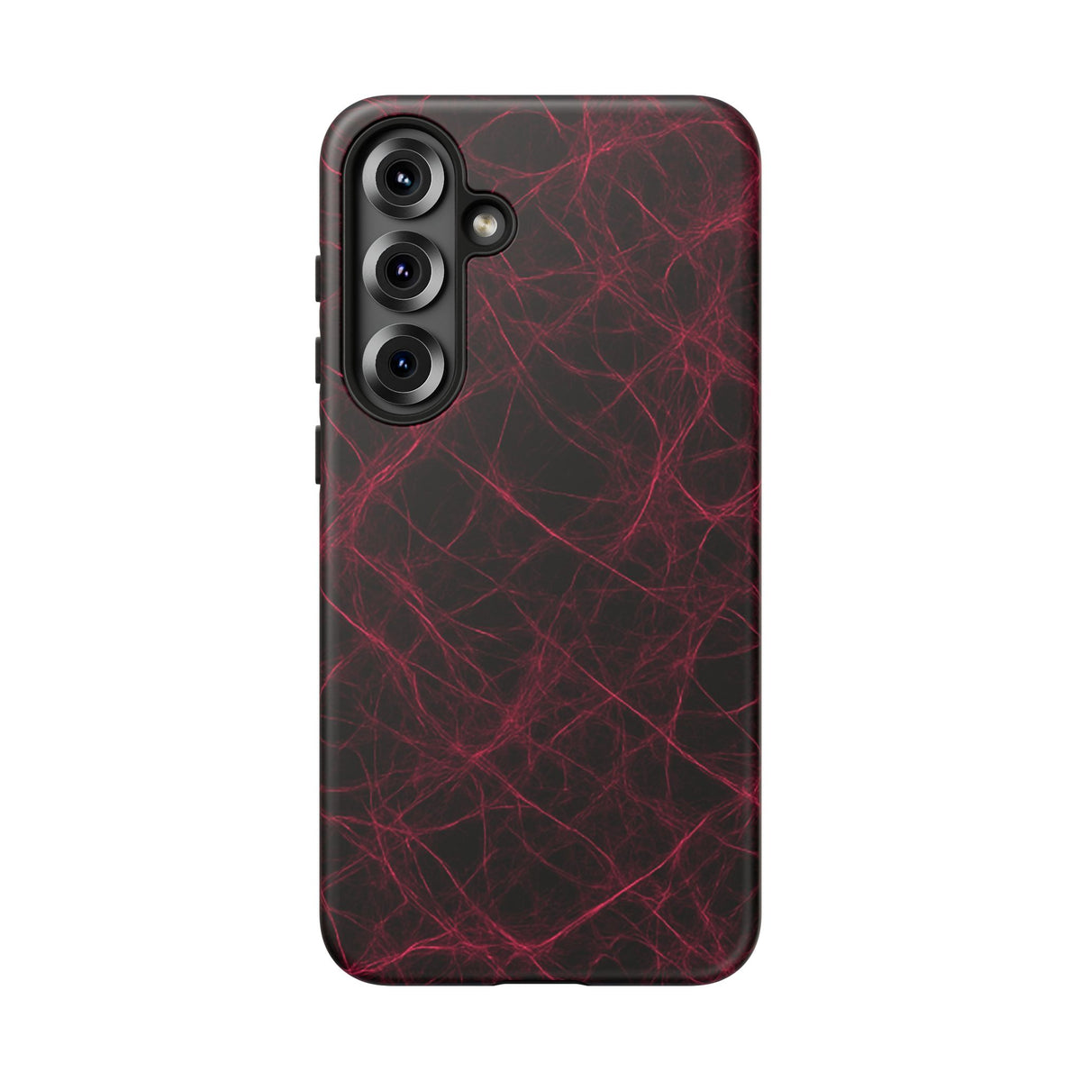 Crimson Synapse – Impact-Resistant Tough Phone Case for iPhone, Samsung & Google Pixel | NecroGrip
