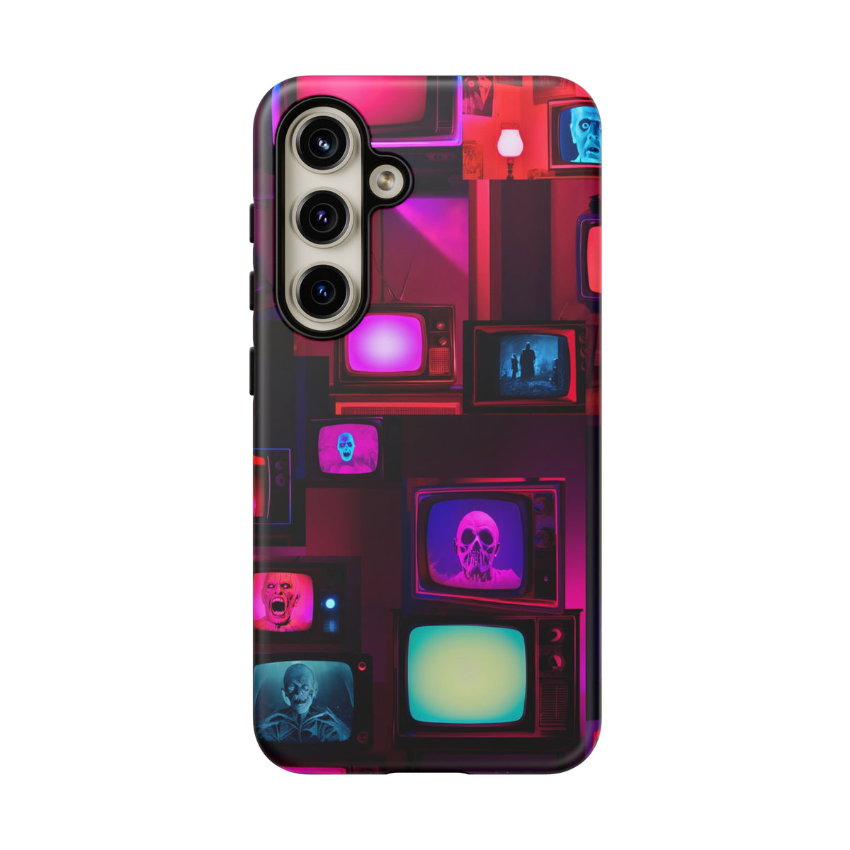 Haunted Broadcast – Glowing Television Tough Case - NecroGrip
