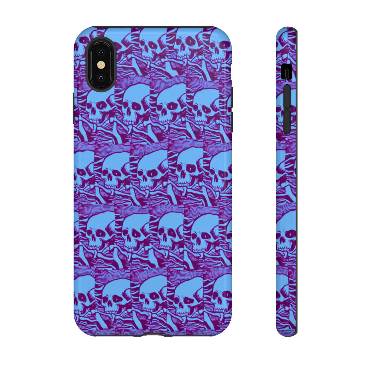 Phone Cases - Cool Blue Pile of Bones - NecroGrip