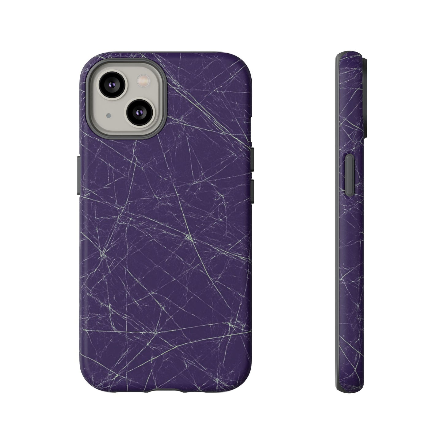 Fragmented impact-resistant phone case with cracked-glass design by NecroGrip.