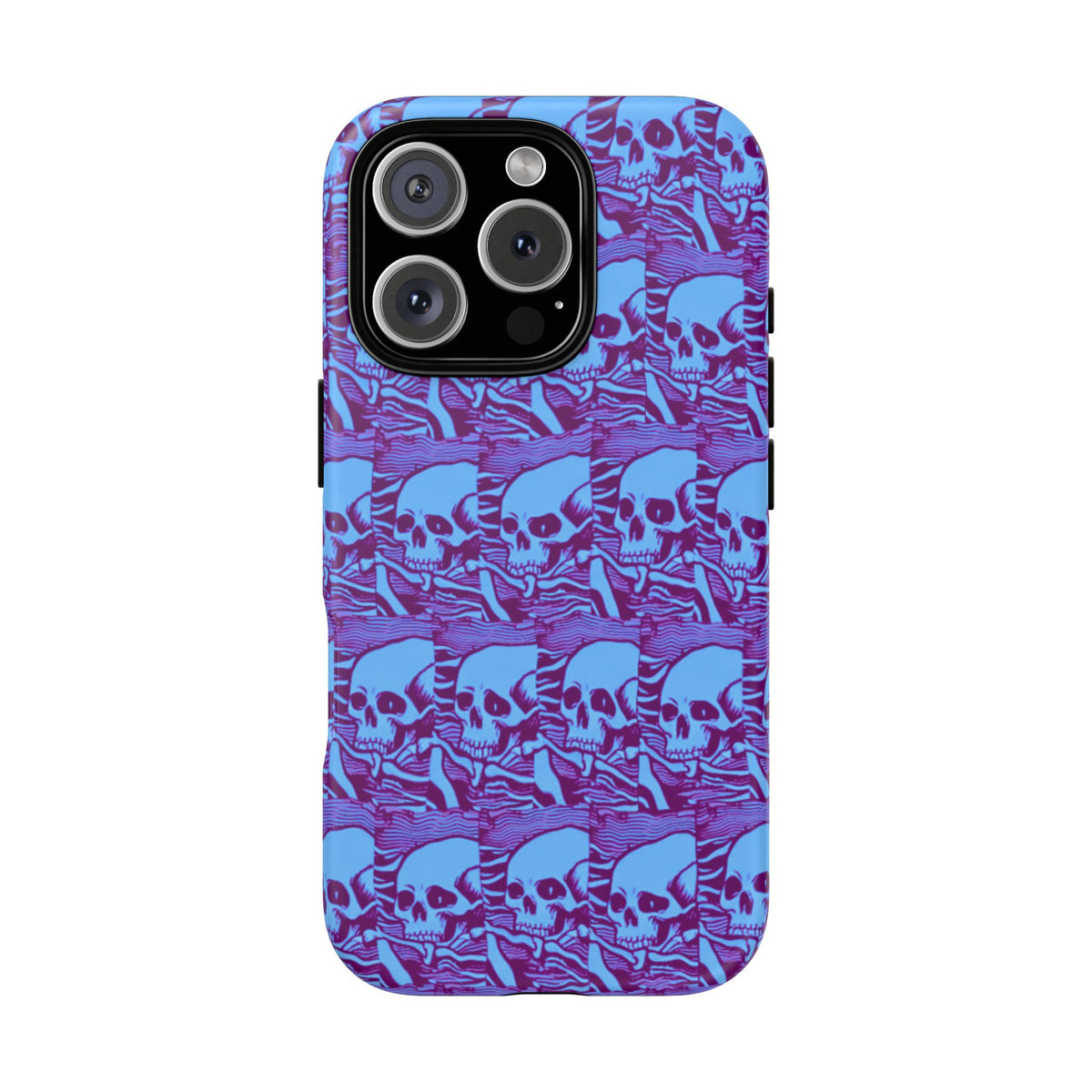 Phone Cases - Cool Blue Pile of Bones - NecroGrip