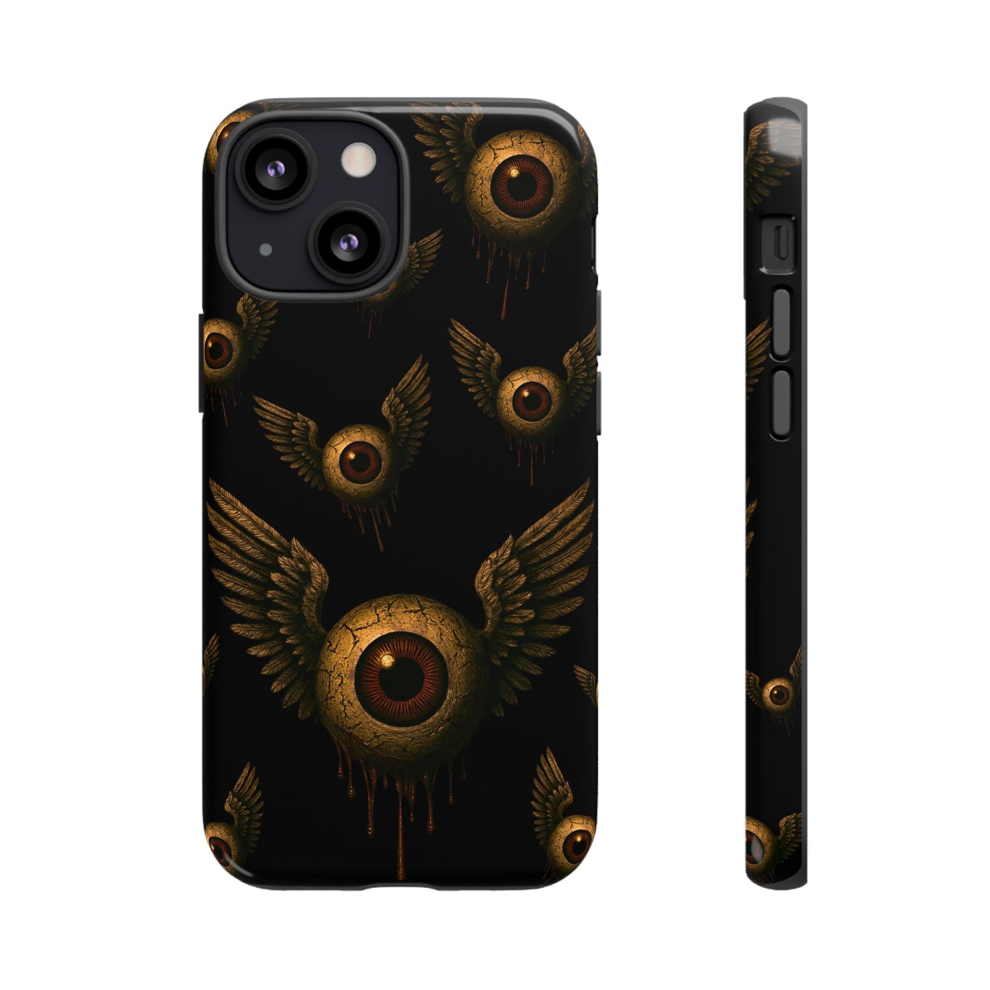 WINGS OF THE WATCHER – Impact-Resistant Tough Phone Case for iPhone, Google, & Samsung | NecroGrip