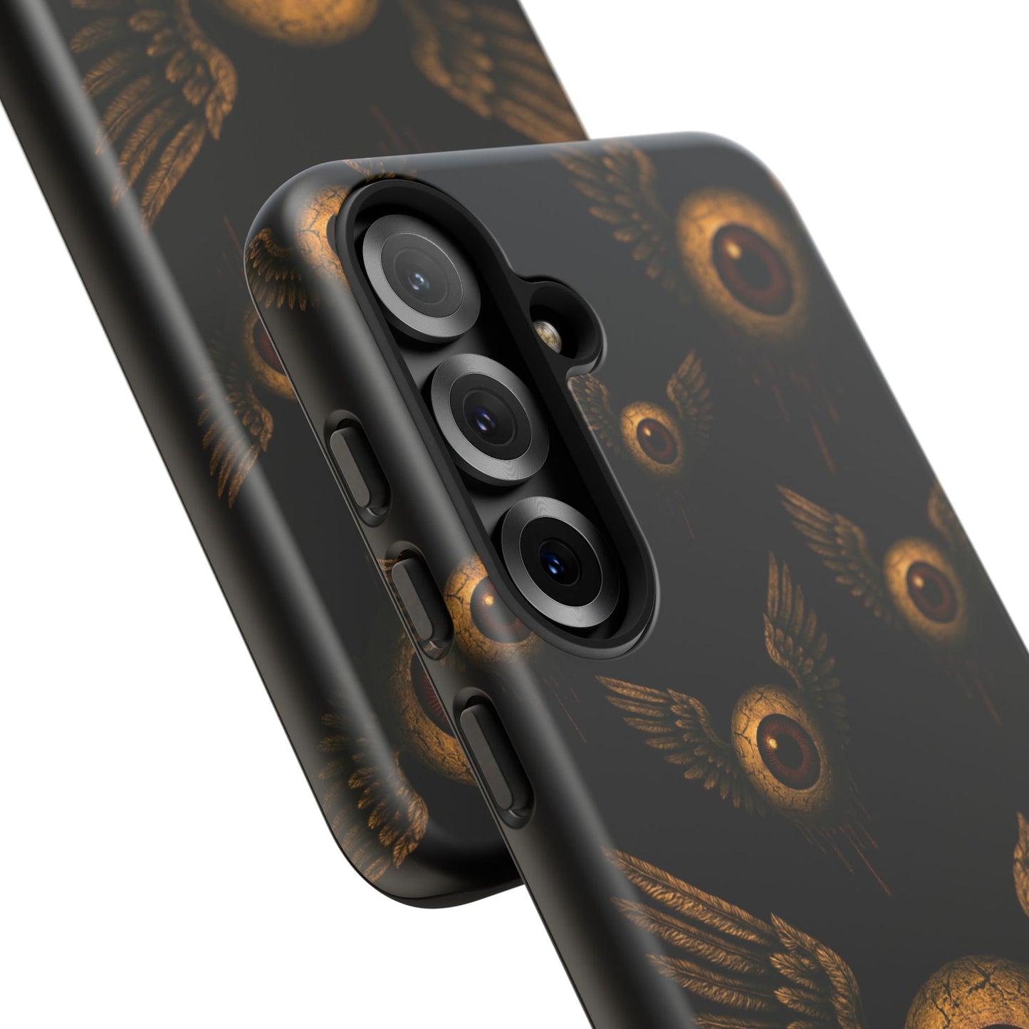 WINGS OF THE WATCHER – Impact-Resistant Tough Phone Case for iPhone, Google, & Samsung | NecroGrip
