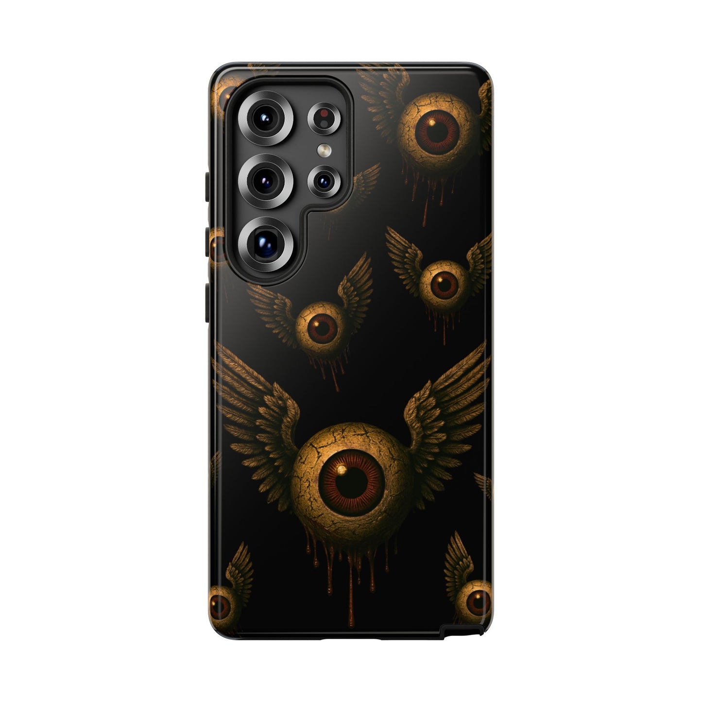 WINGS OF THE WATCHER – Impact-Resistant Tough Phone Case for iPhone, Google, & Samsung | NecroGrip