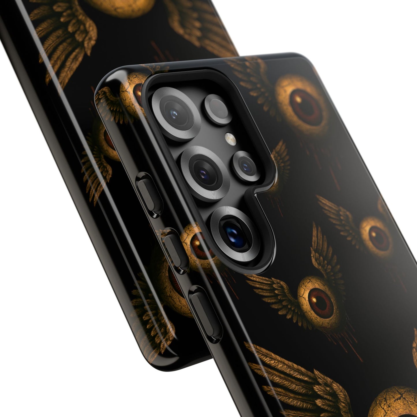 WINGS OF THE WATCHER – Impact-Resistant Tough Phone Case for iPhone, Google, & Samsung | NecroGrip