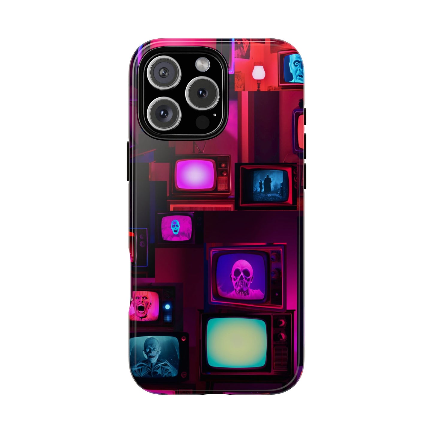 Haunted Broadcast – Glowing Television Tough Case - NecroGrip