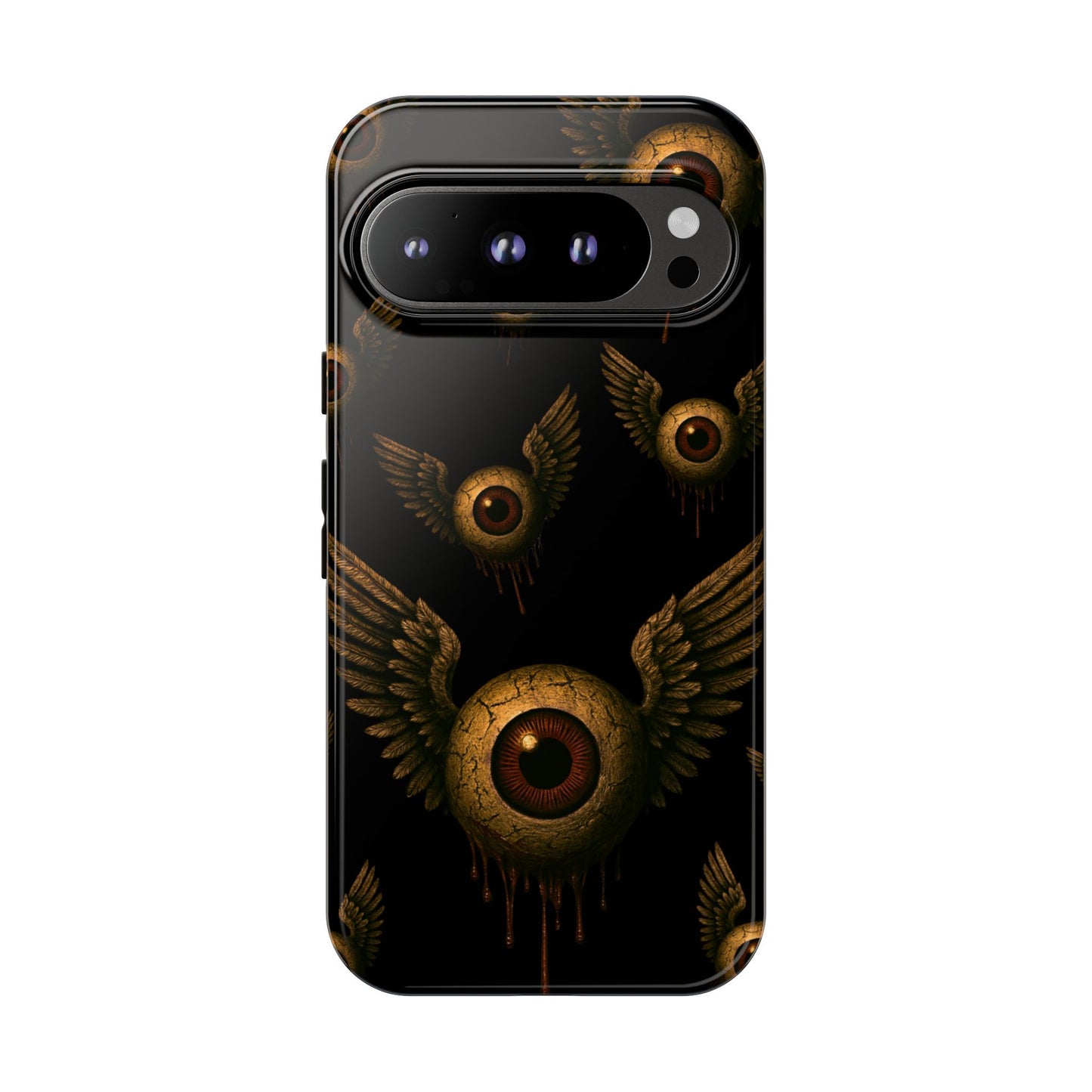 WINGS OF THE WATCHER – Impact-Resistant Tough Phone Case for iPhone, Google, & Samsung | NecroGrip