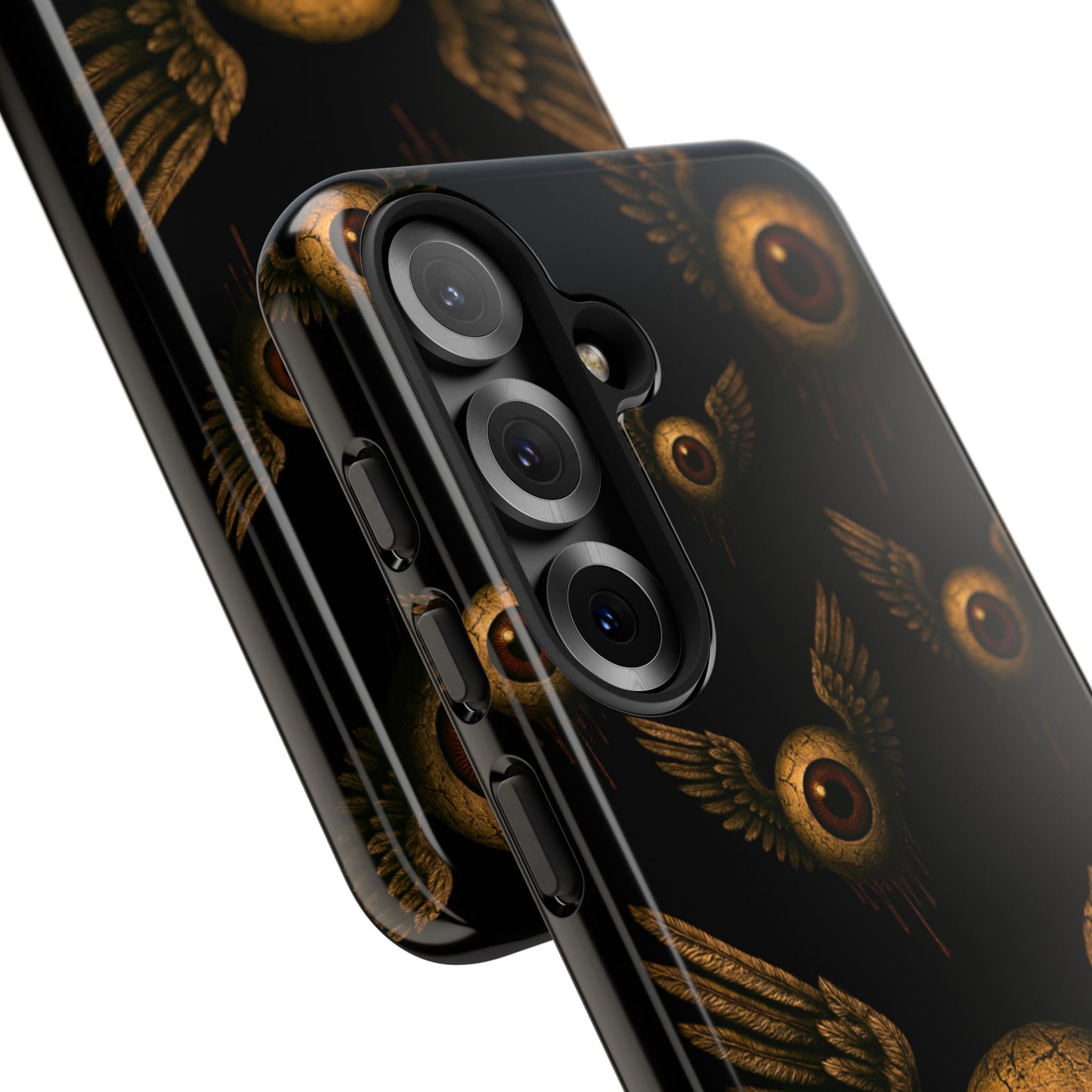WINGS OF THE WATCHER – Impact-Resistant Tough Phone Case for iPhone, Google, & Samsung | NecroGrip