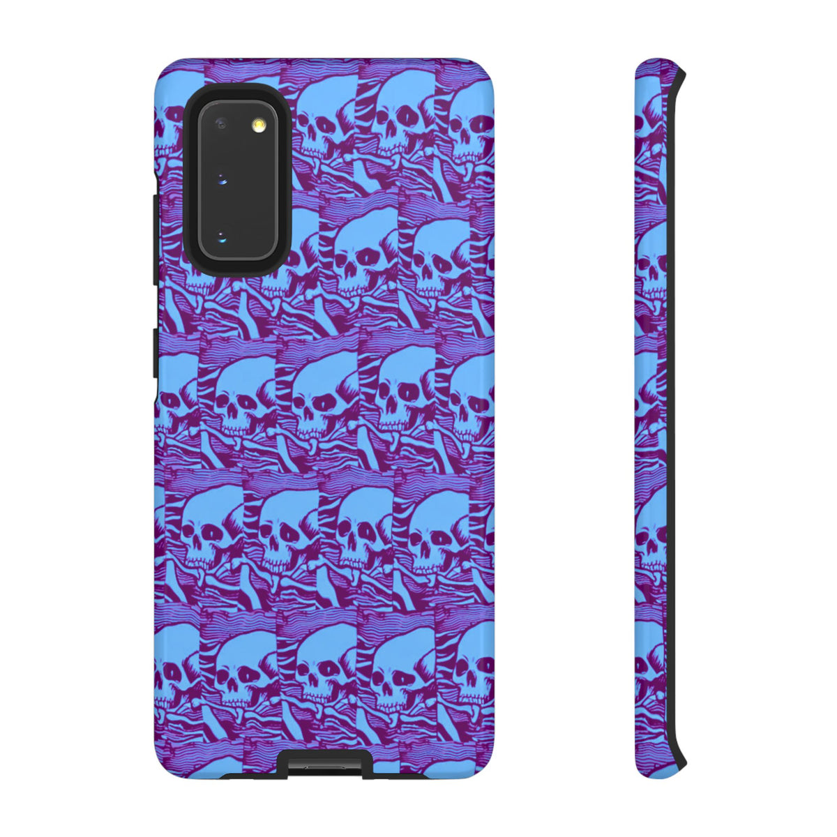 Phone Cases - Cool Blue Pile of Bones - NecroGrip