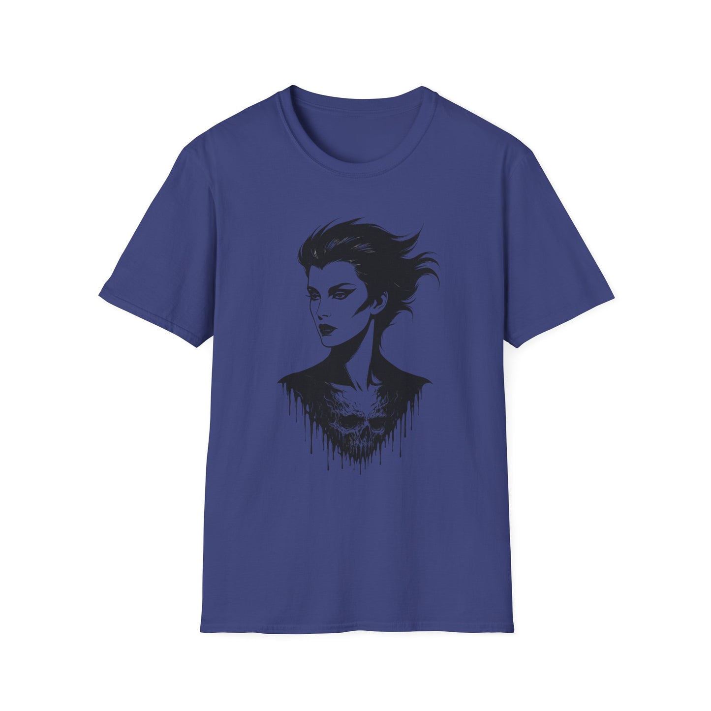 Dead Looks – Gothic Femme Skull Drip T-Shirt - NecroGrip