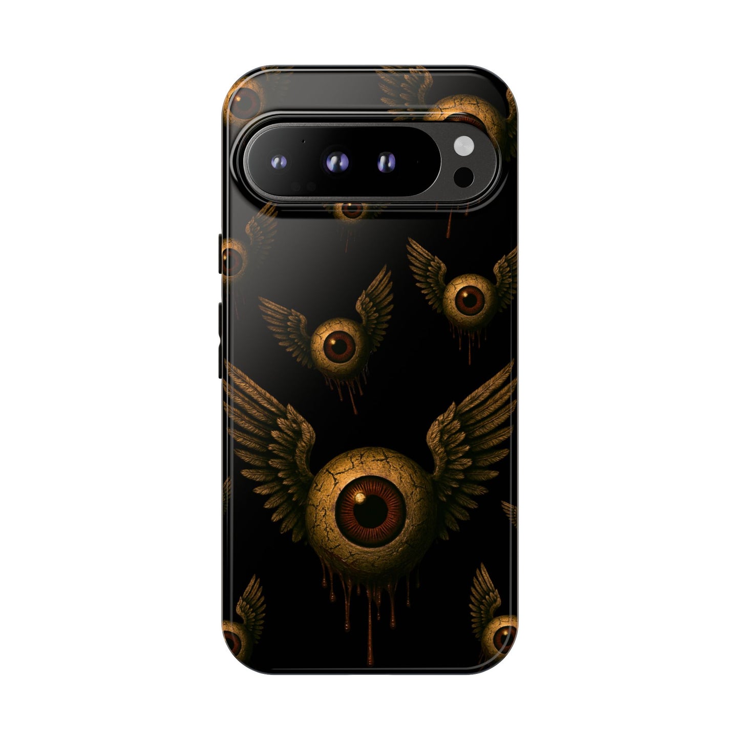 WINGS OF THE WATCHER – Impact-Resistant Tough Phone Case for iPhone, Google, & Samsung | NecroGrip