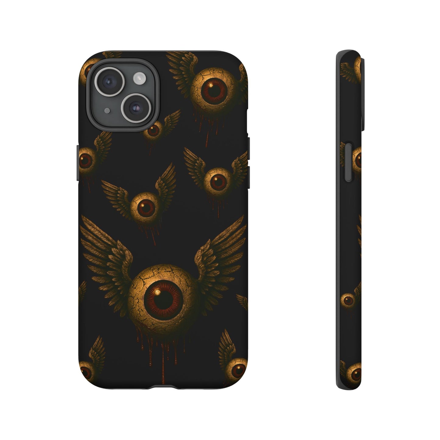 WINGS OF THE WATCHER – Impact-Resistant Tough Phone Case for iPhone, Google, & Samsung | NecroGrip