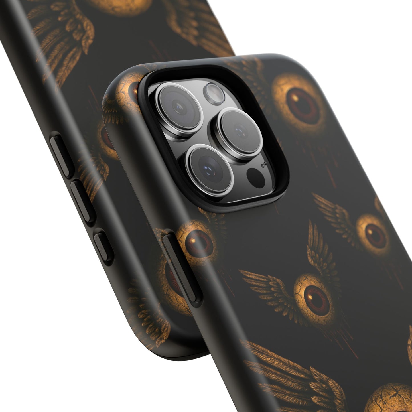 WINGS OF THE WATCHER – Impact-Resistant Tough Phone Case for iPhone, Google, & Samsung | NecroGrip