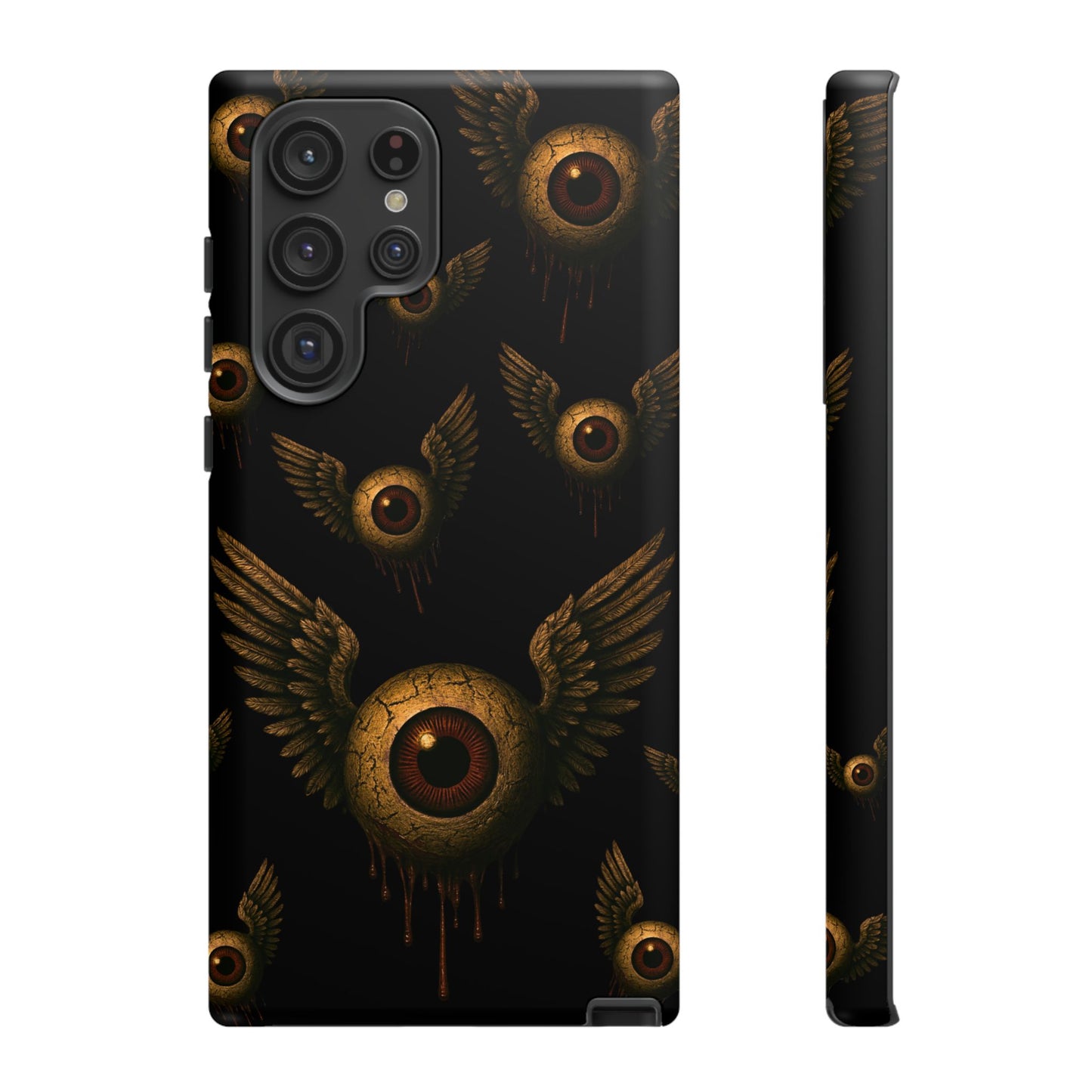 WINGS OF THE WATCHER – Impact-Resistant Tough Phone Case for iPhone, Google, & Samsung | NecroGrip