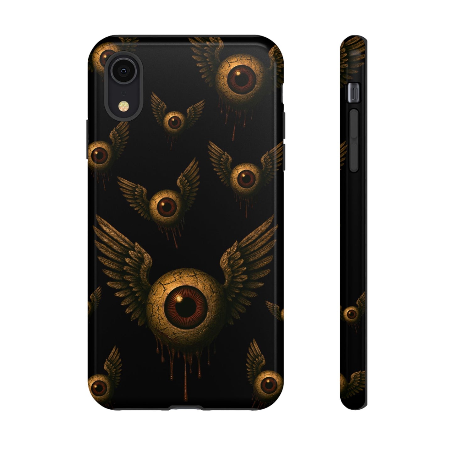 WINGS OF THE WATCHER – Impact-Resistant Tough Phone Case for iPhone, Google, & Samsung | NecroGrip