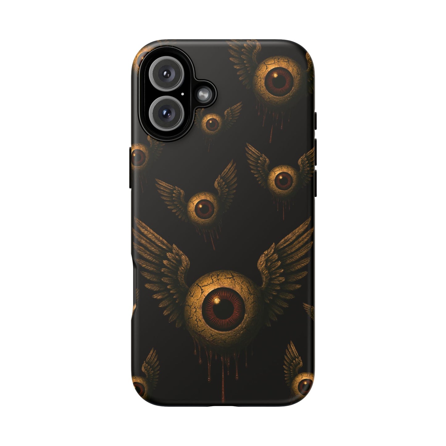 WINGS OF THE WATCHER – Impact-Resistant Tough Phone Case for iPhone, Google, & Samsung | NecroGrip