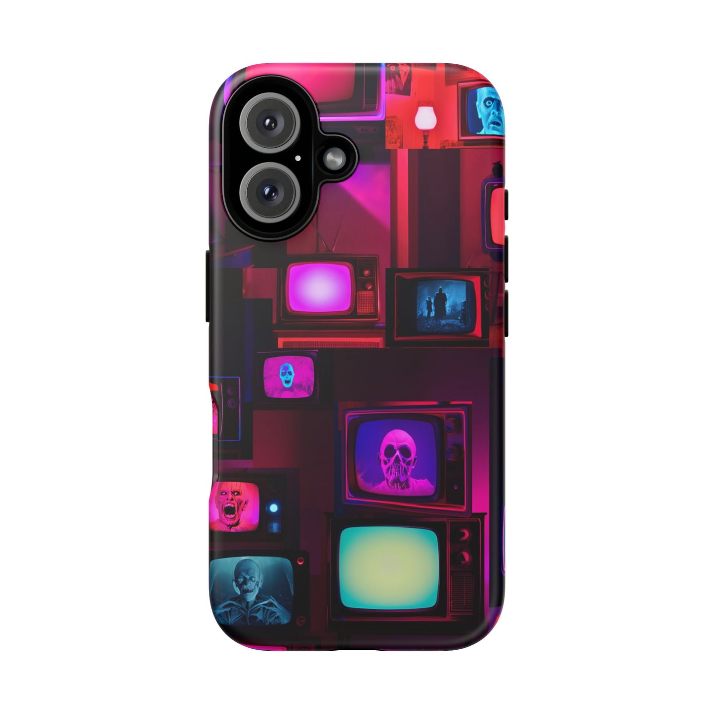 Haunted Broadcast – Glowing Television Tough Case - NecroGrip