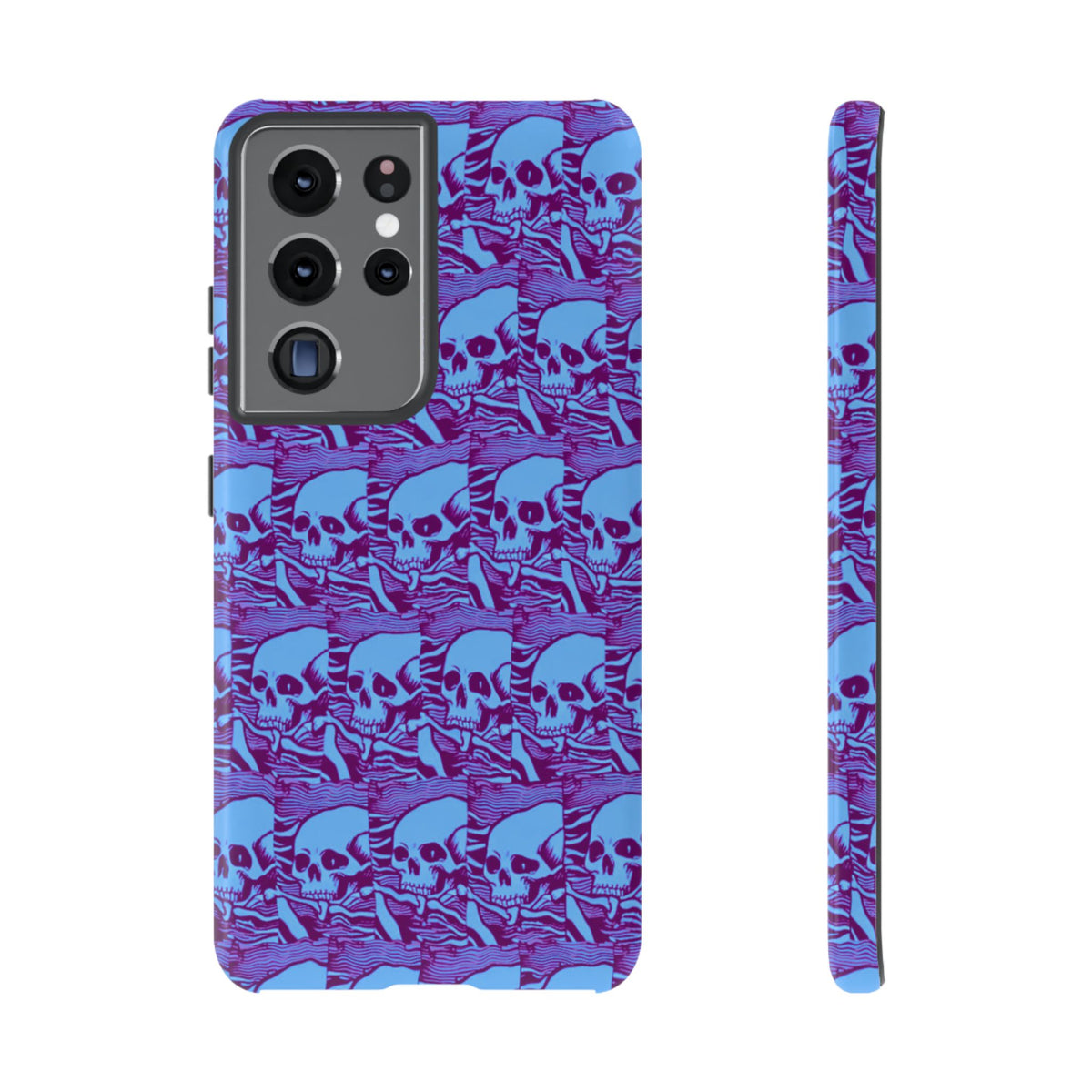 Phone Cases - Cool Blue Pile of Bones - NecroGrip