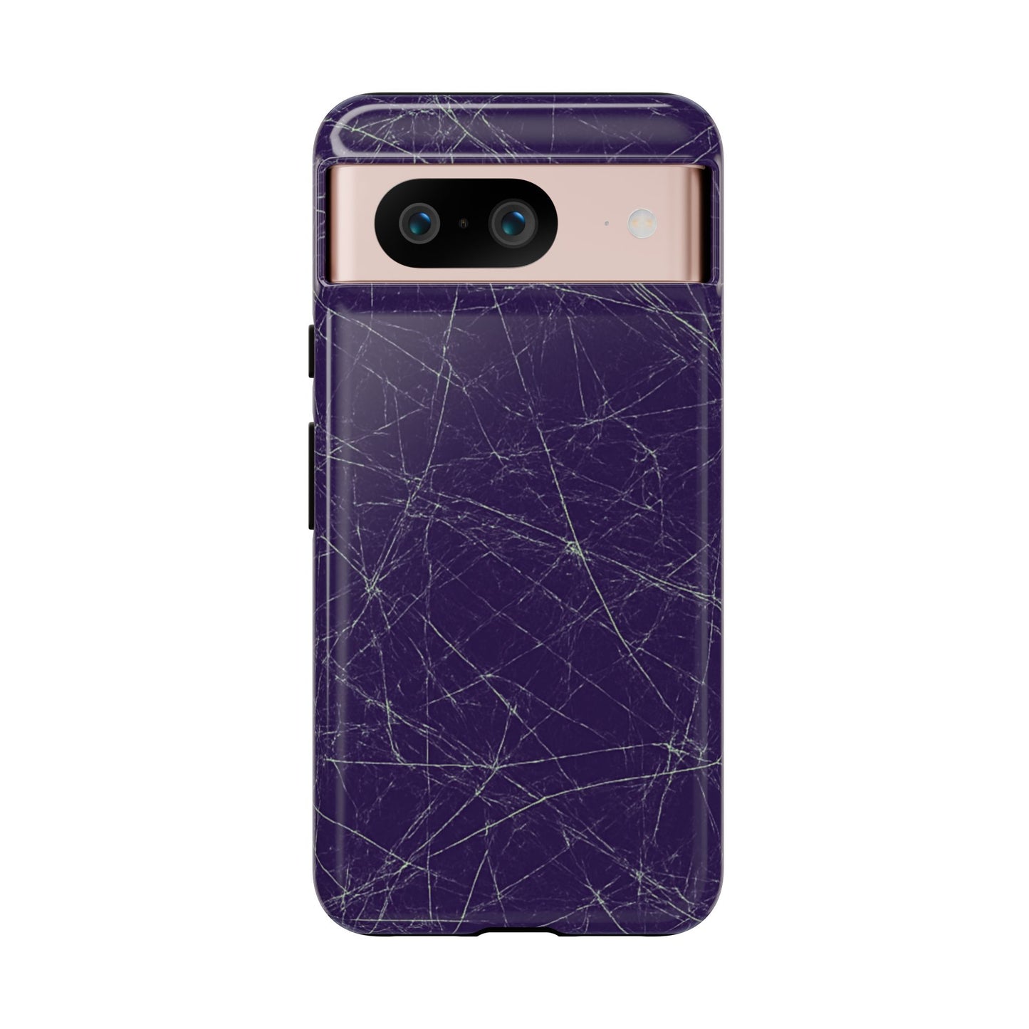 Fragmented impact-resistant phone case with cracked-glass design by NecroGrip.