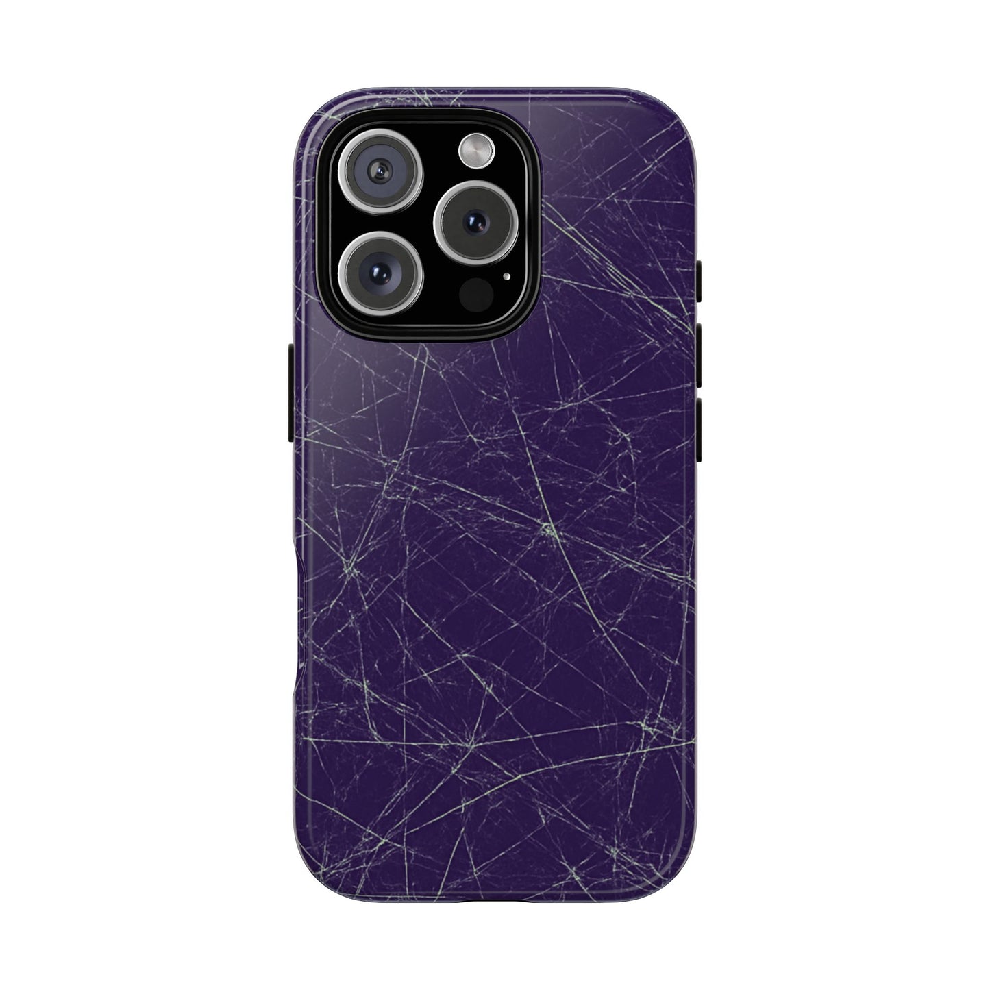 Fragmented impact-resistant phone case with cracked-glass design by NecroGrip.