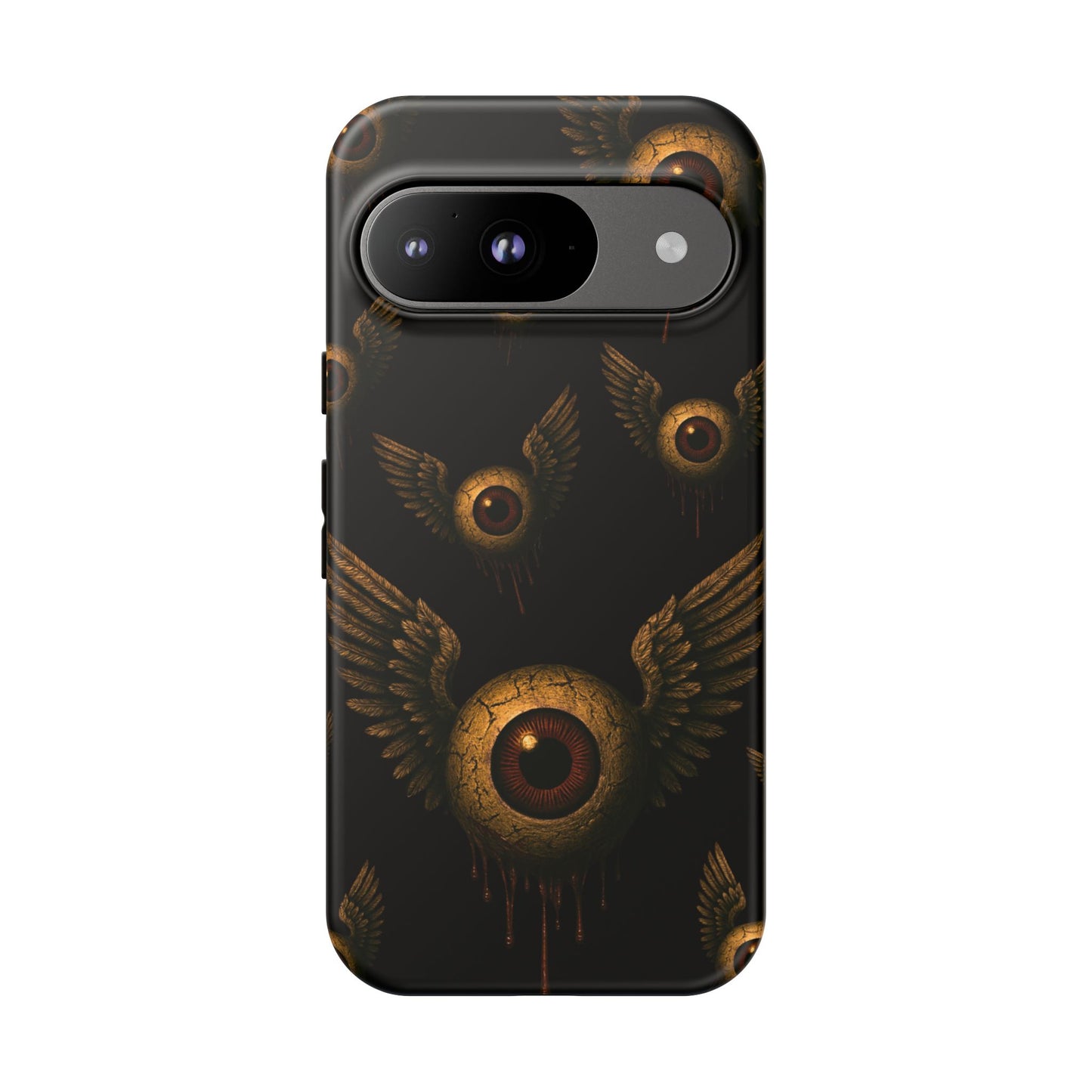 WINGS OF THE WATCHER – Impact-Resistant Tough Phone Case for iPhone, Google, & Samsung | NecroGrip