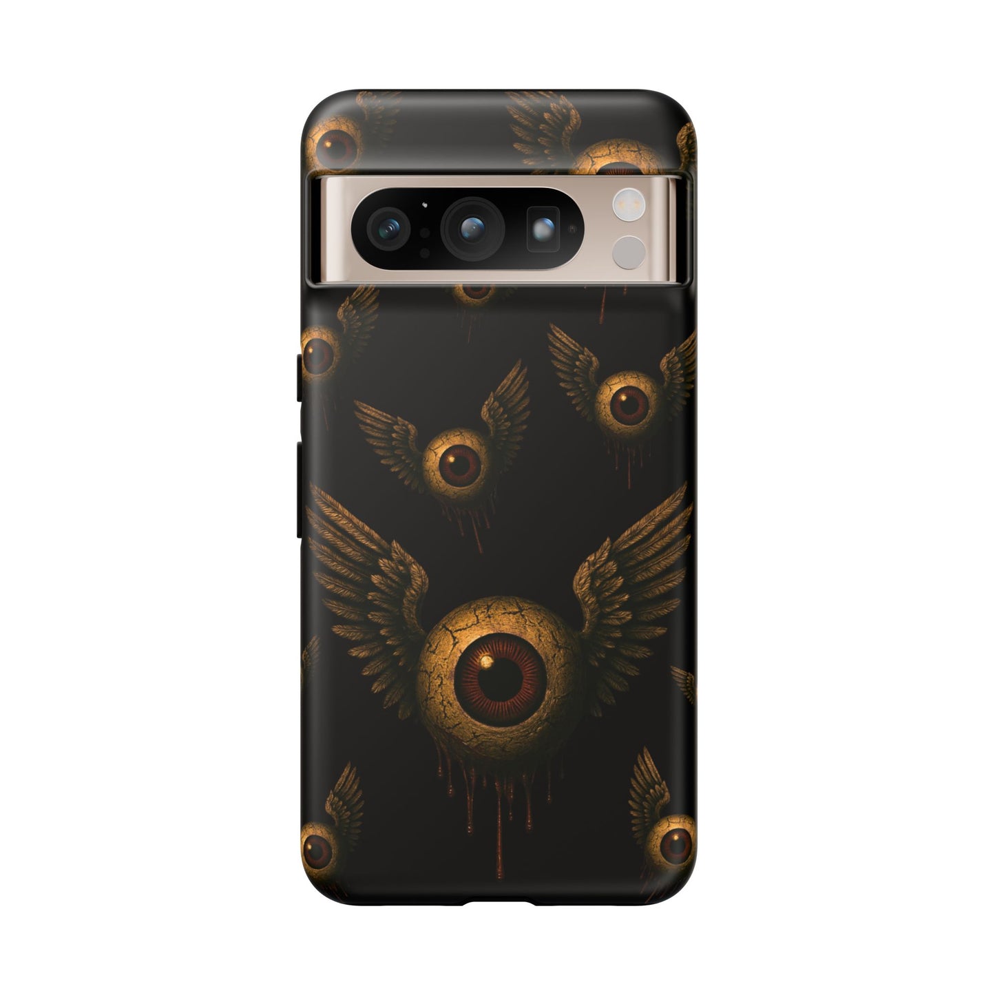 WINGS OF THE WATCHER – Impact-Resistant Tough Phone Case for iPhone, Google, & Samsung | NecroGrip