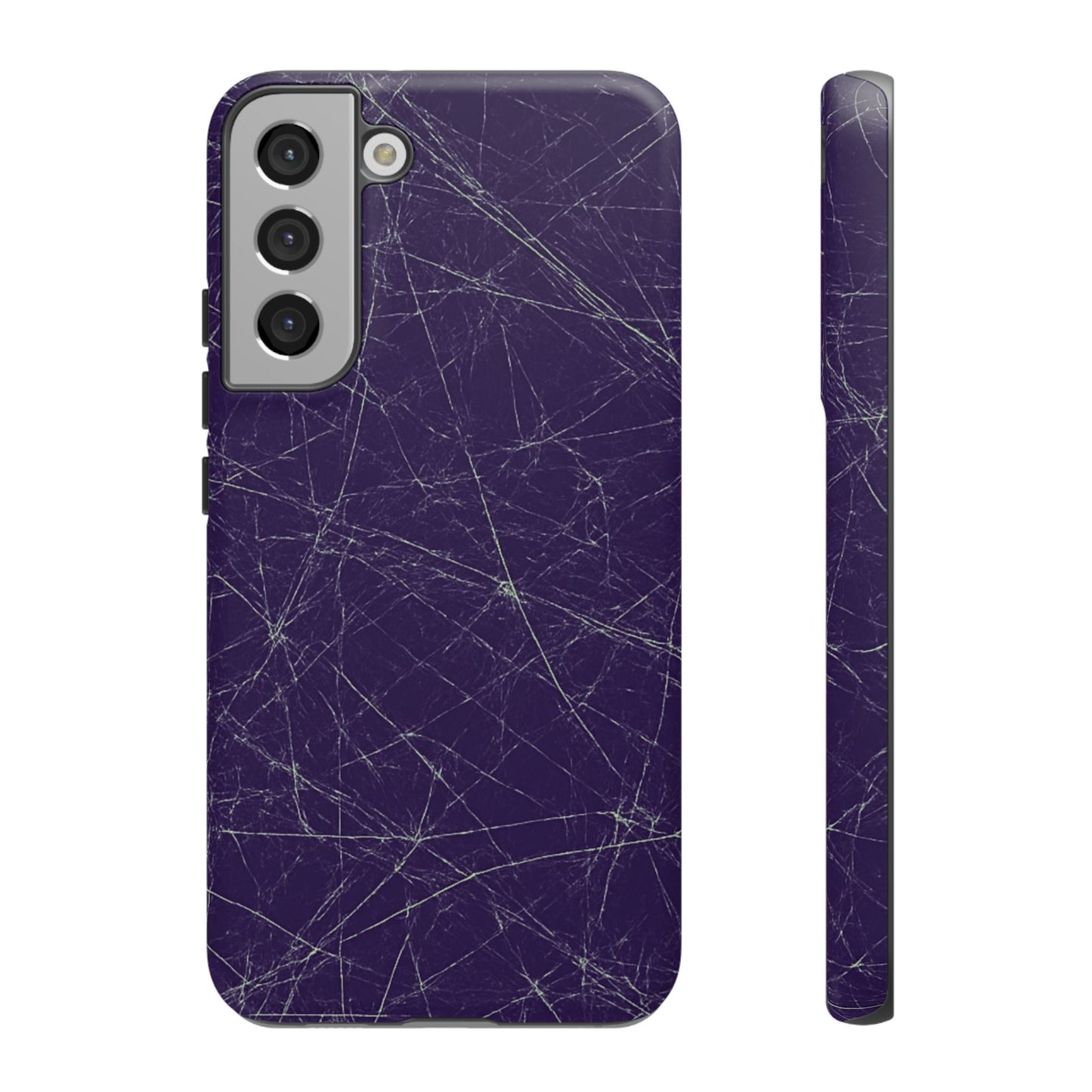 Fragmented impact-resistant phone case with cracked-glass design by NecroGrip.