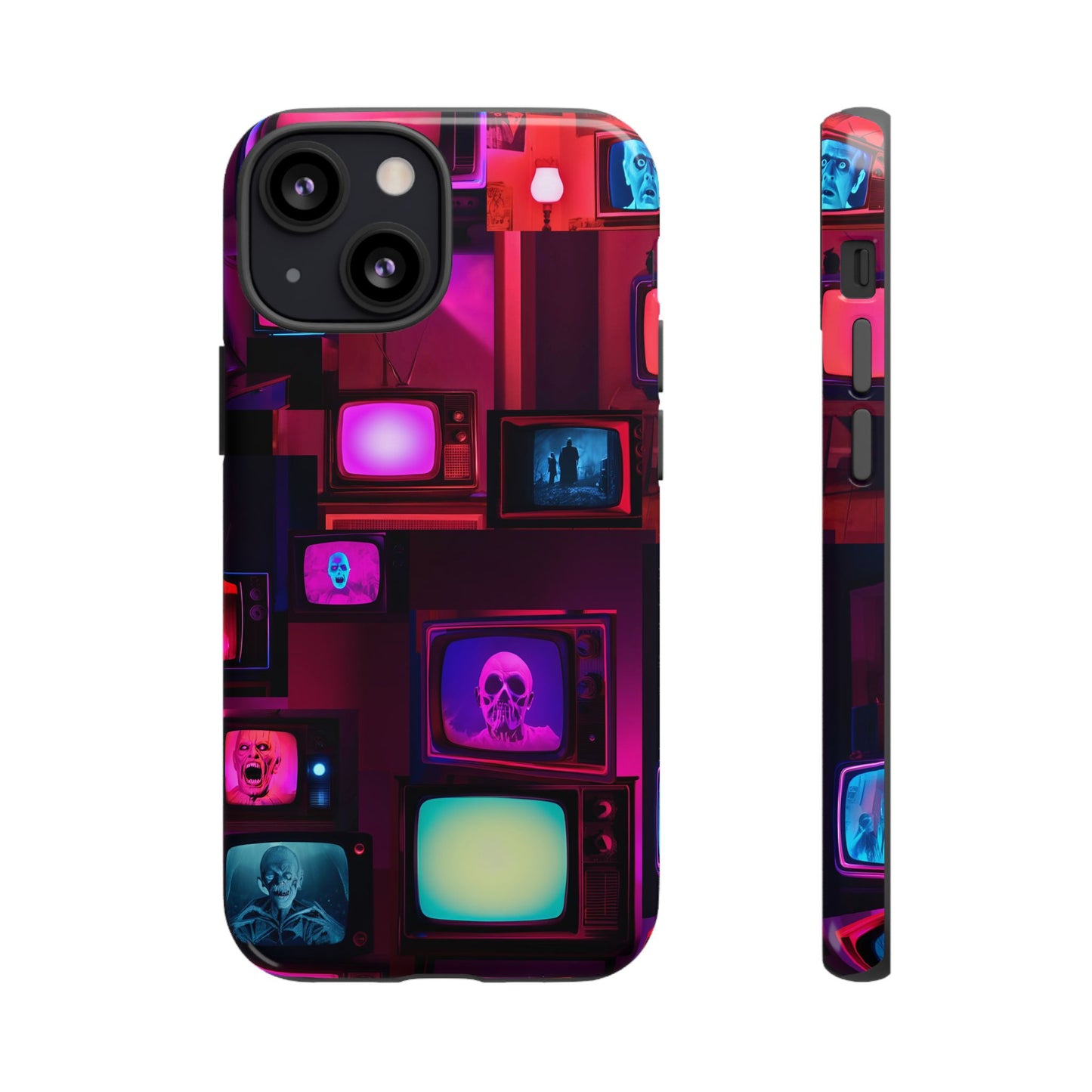 Haunted Broadcast – Glowing Television Tough Case - NecroGrip