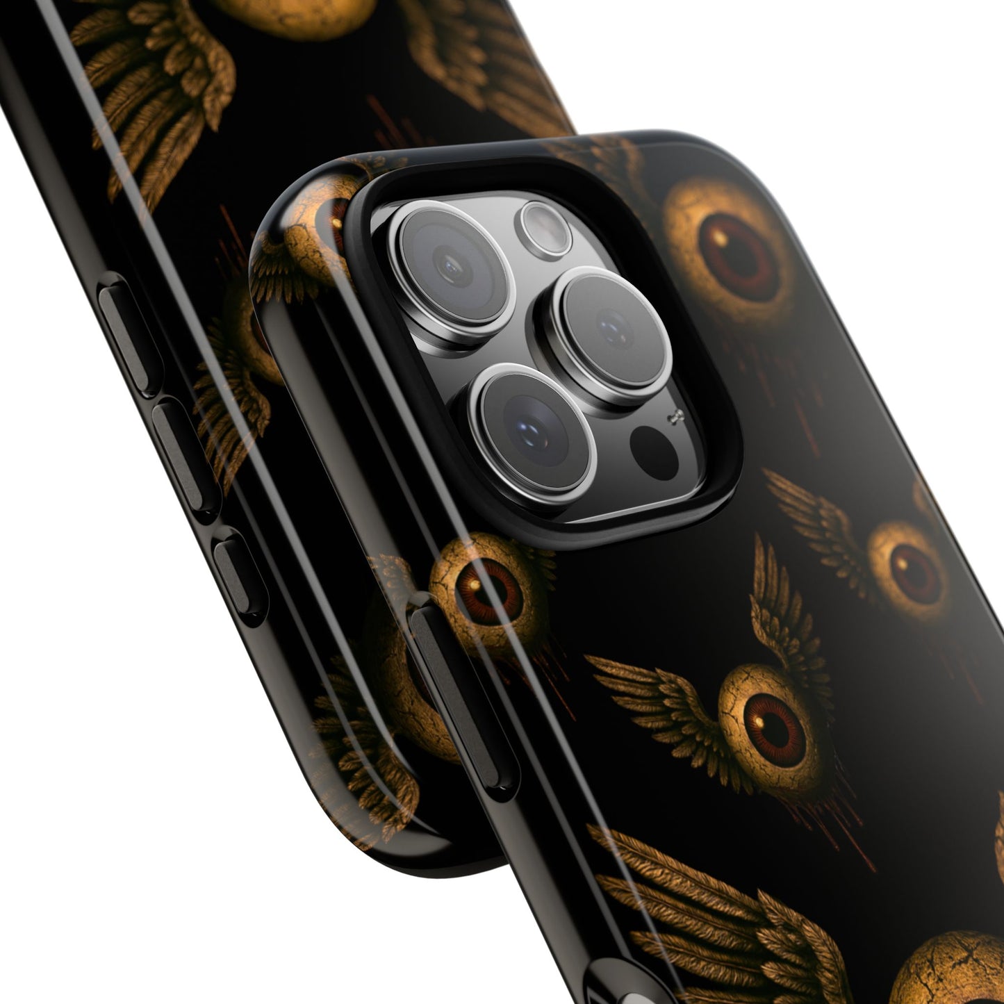 WINGS OF THE WATCHER – Impact-Resistant Tough Phone Case for iPhone, Google, & Samsung | NecroGrip