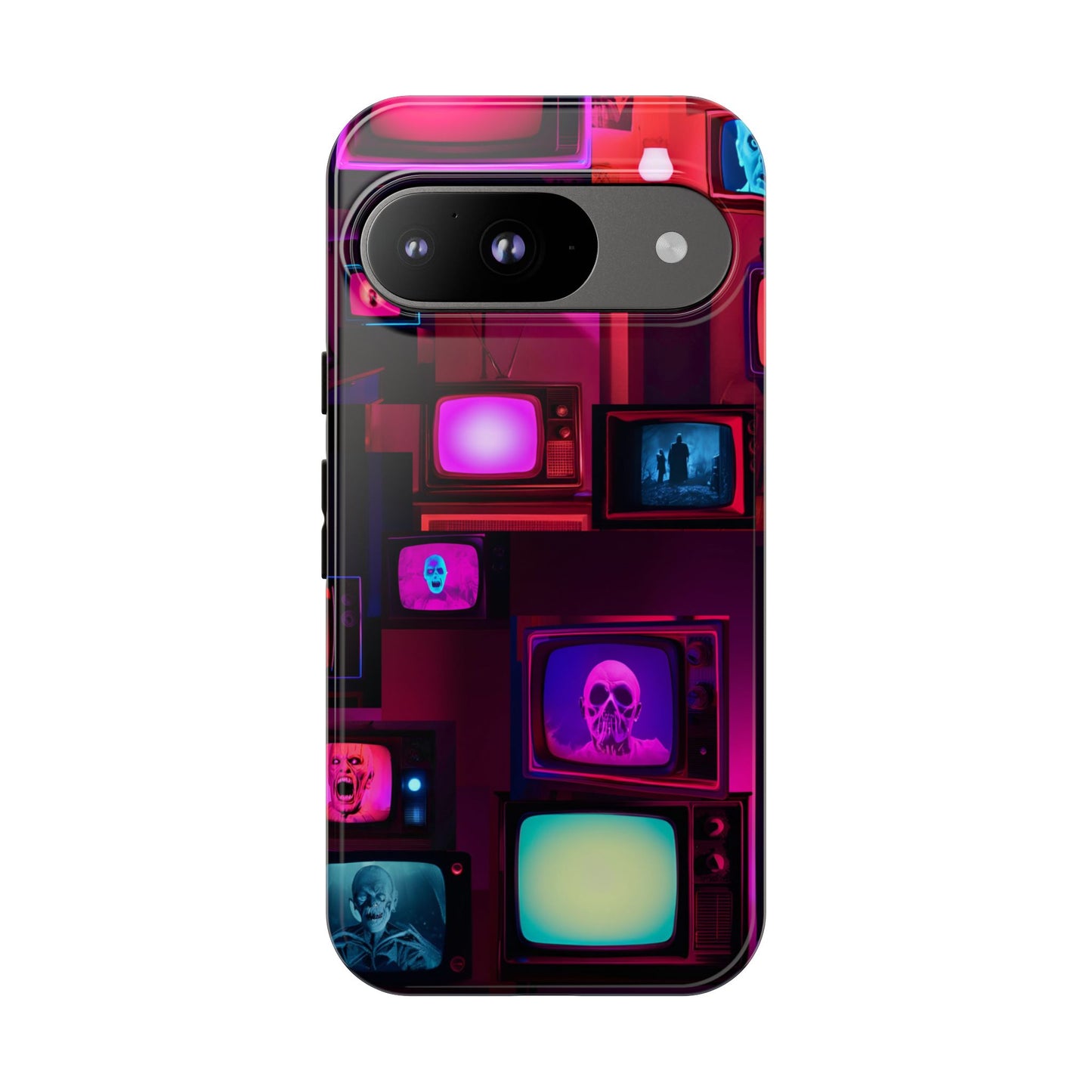 Haunted Broadcast – Glowing Television Tough Case - NecroGrip