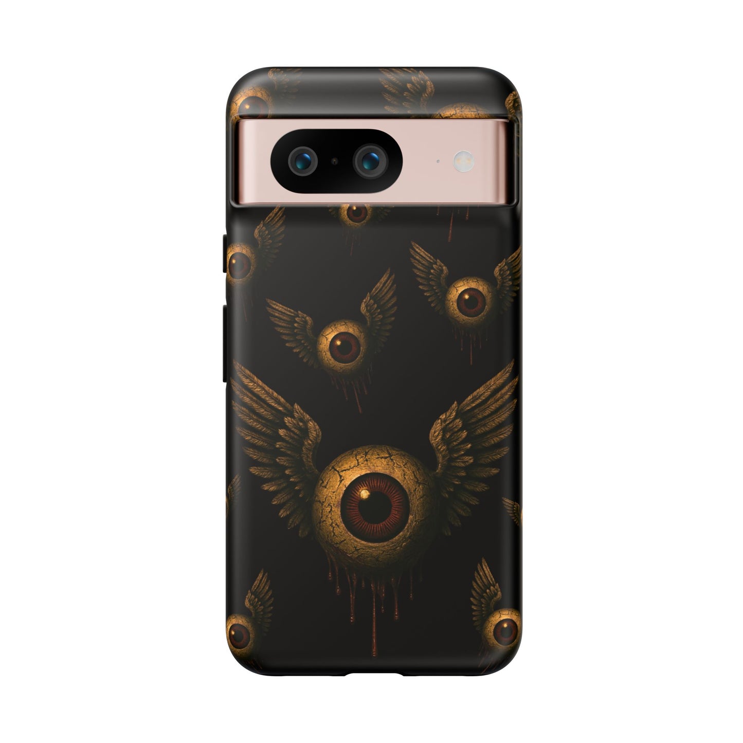 WINGS OF THE WATCHER – Impact-Resistant Tough Phone Case for iPhone, Google, & Samsung | NecroGrip