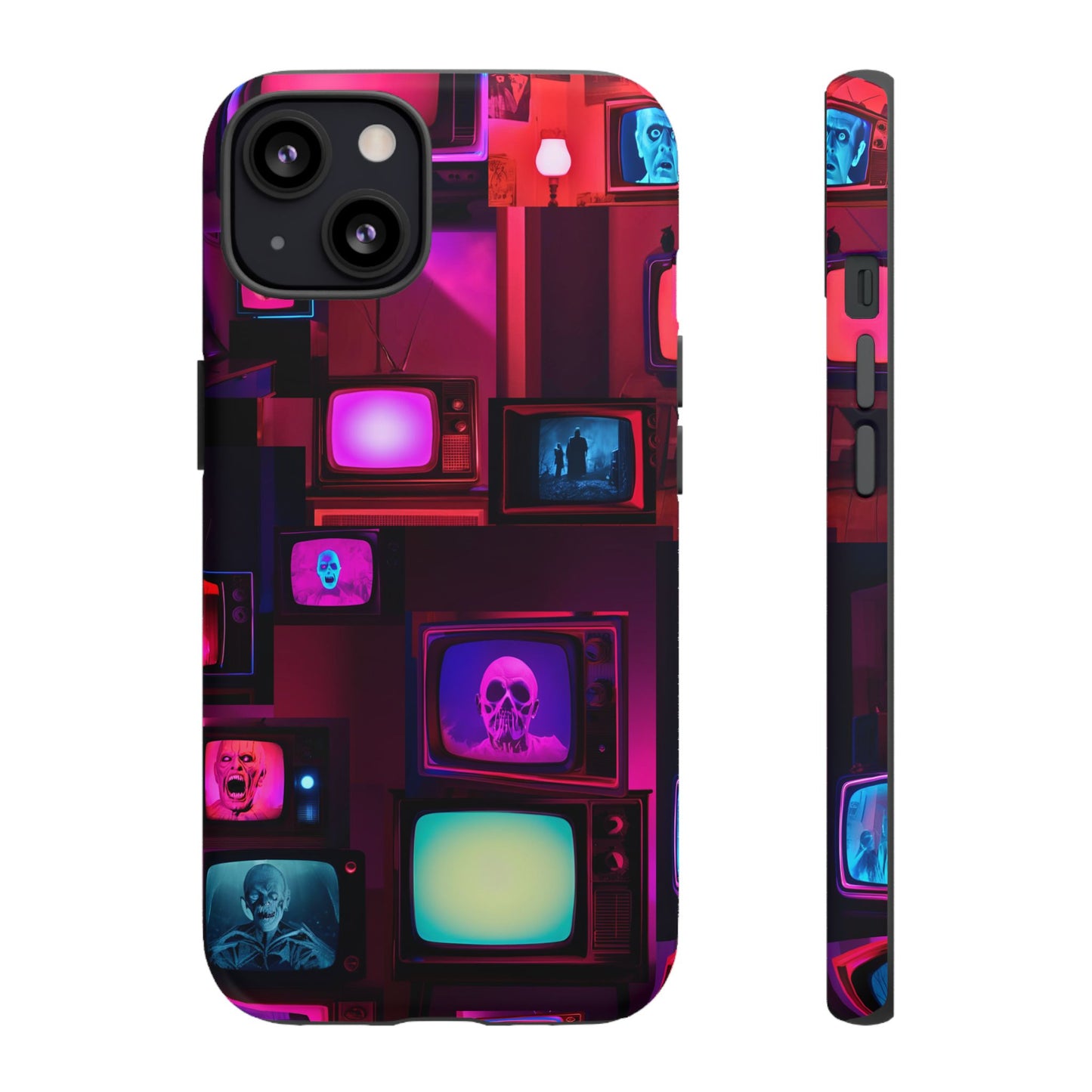 Haunted Broadcast – Glowing Television Tough Case - NecroGrip