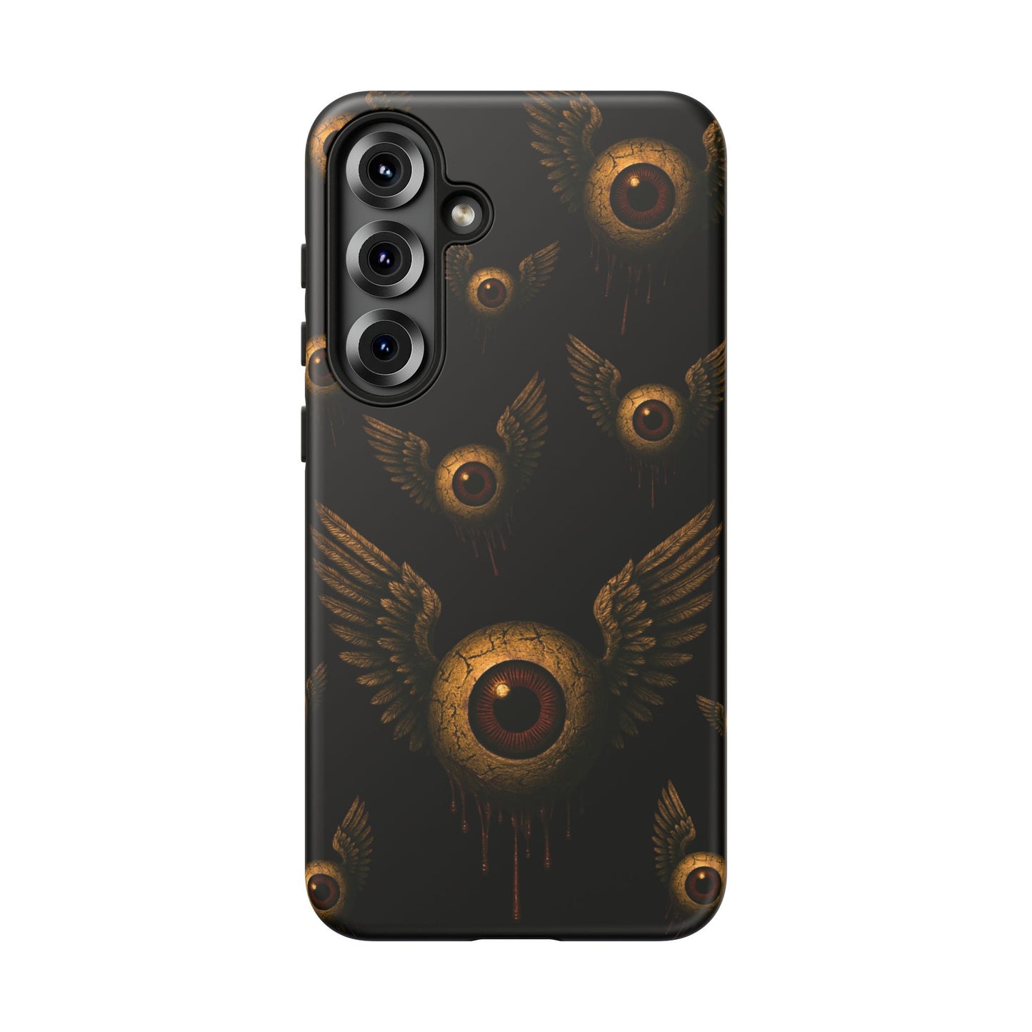 WINGS OF THE WATCHER – Impact-Resistant Tough Phone Case for iPhone, Google, & Samsung | NecroGrip